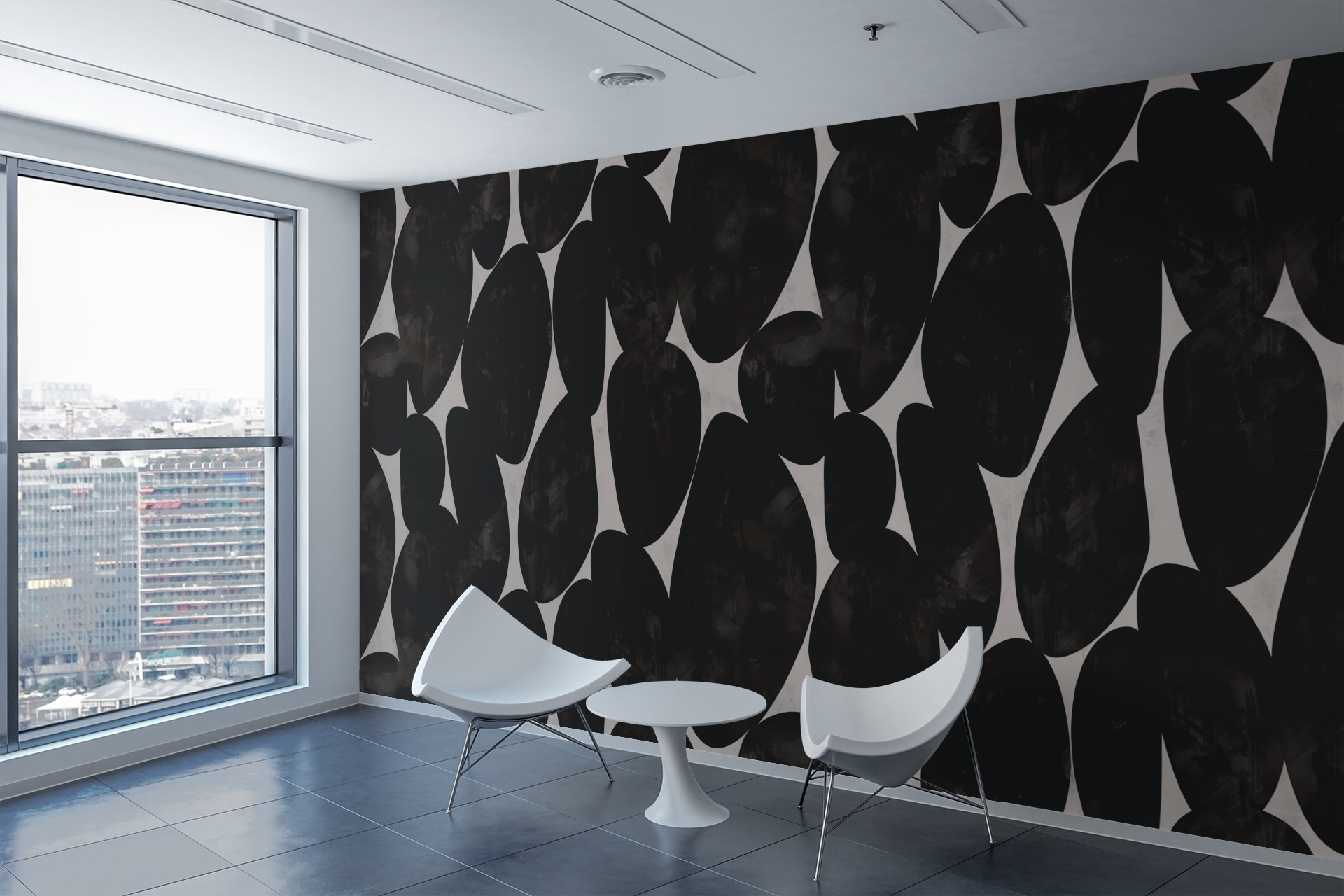 Charcoal Stone — Luxe Textures Luxury Wallpaper