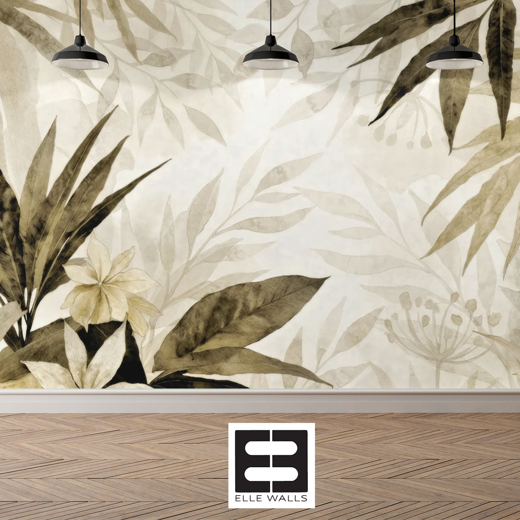 Tropical  Reverie — Bold Florals Luxury Wallpaper Mural