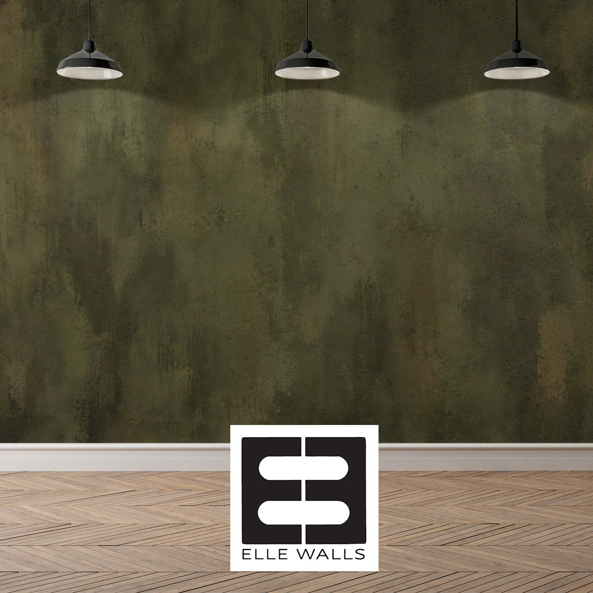 Worn Olive  —  Luxe Textures Luxury Wallpaper Mural