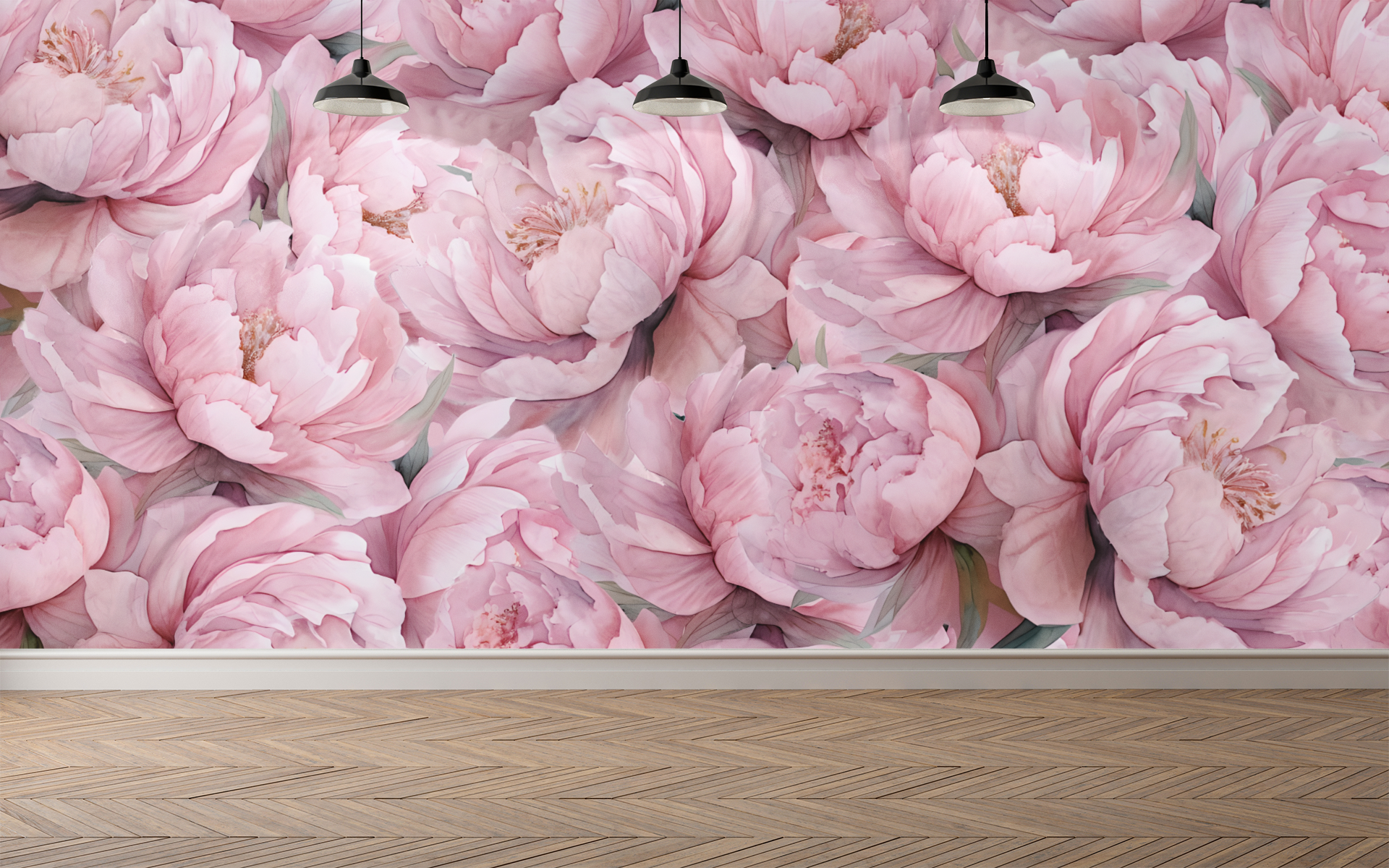 Full Bloom Peonies — Bold Florals Luxury Wallpaper Mural