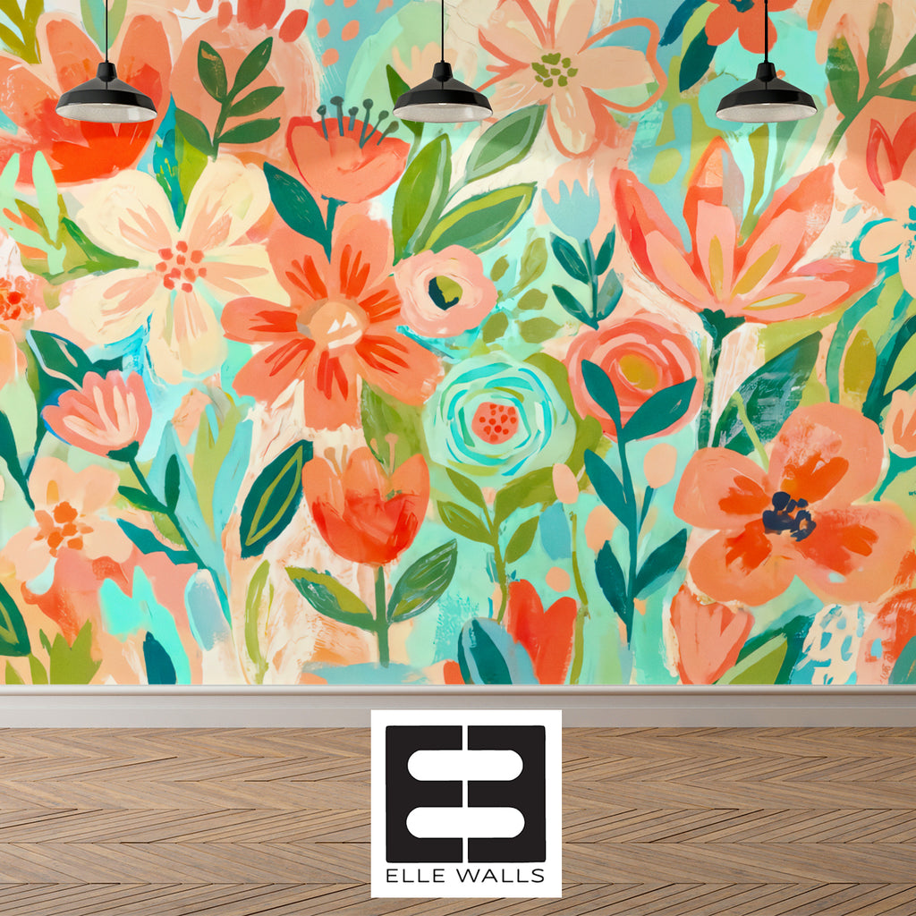 Happy Daisies —  Bold Florals Luxury Wallpaper