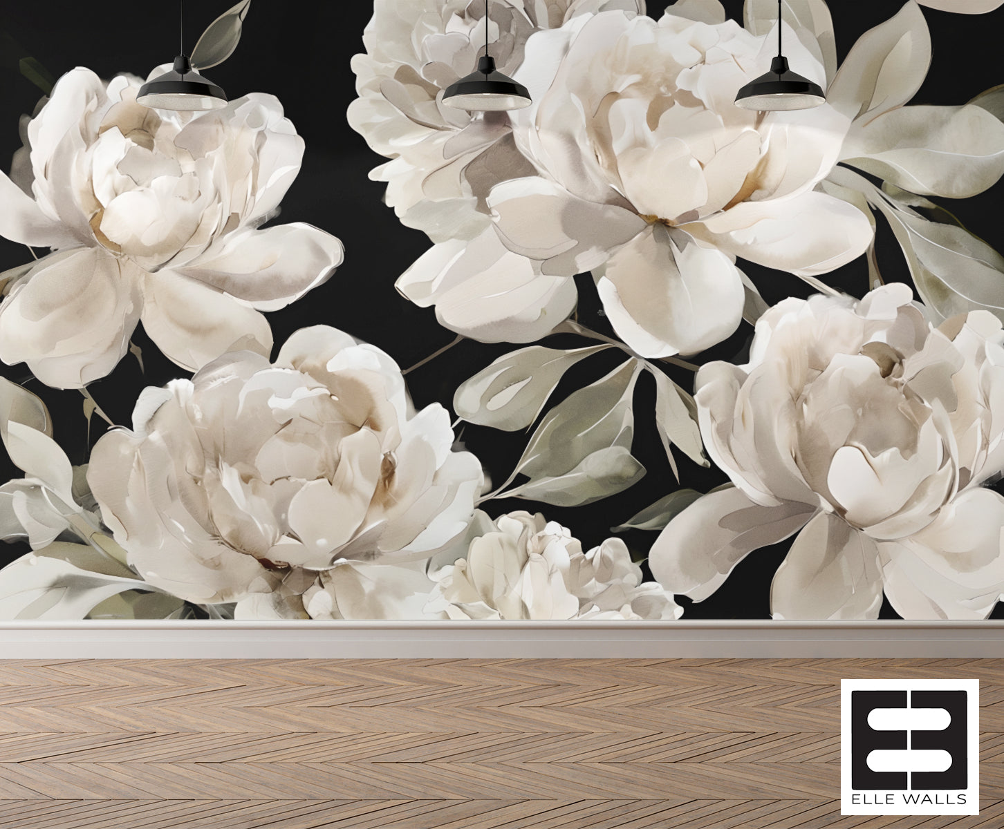 Painted Peony — Bold Florals Luxury Wallpaper Mural