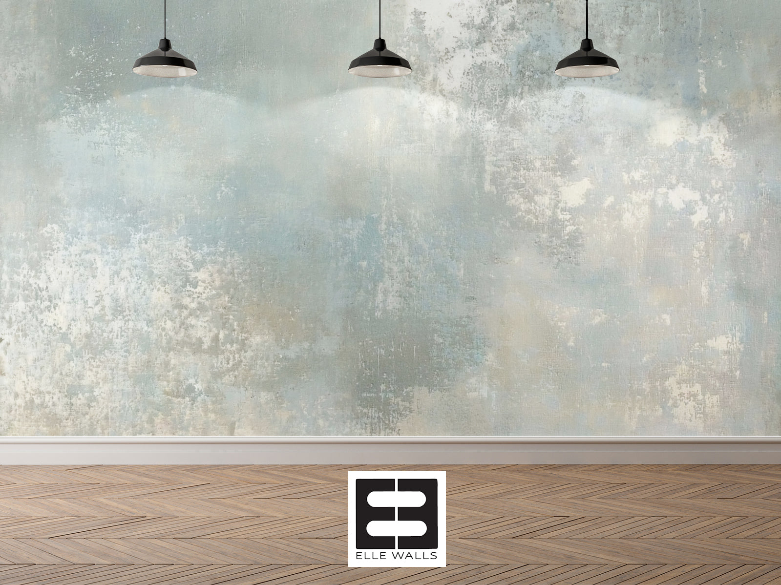 Soft Blue Plaster — Luxe Textures Luxury Wallpaper Mural