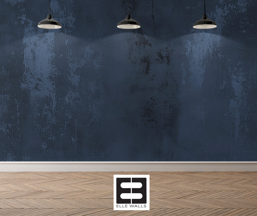 Navy Plaster — Luxe Textures Luxury Wallpaper Mural