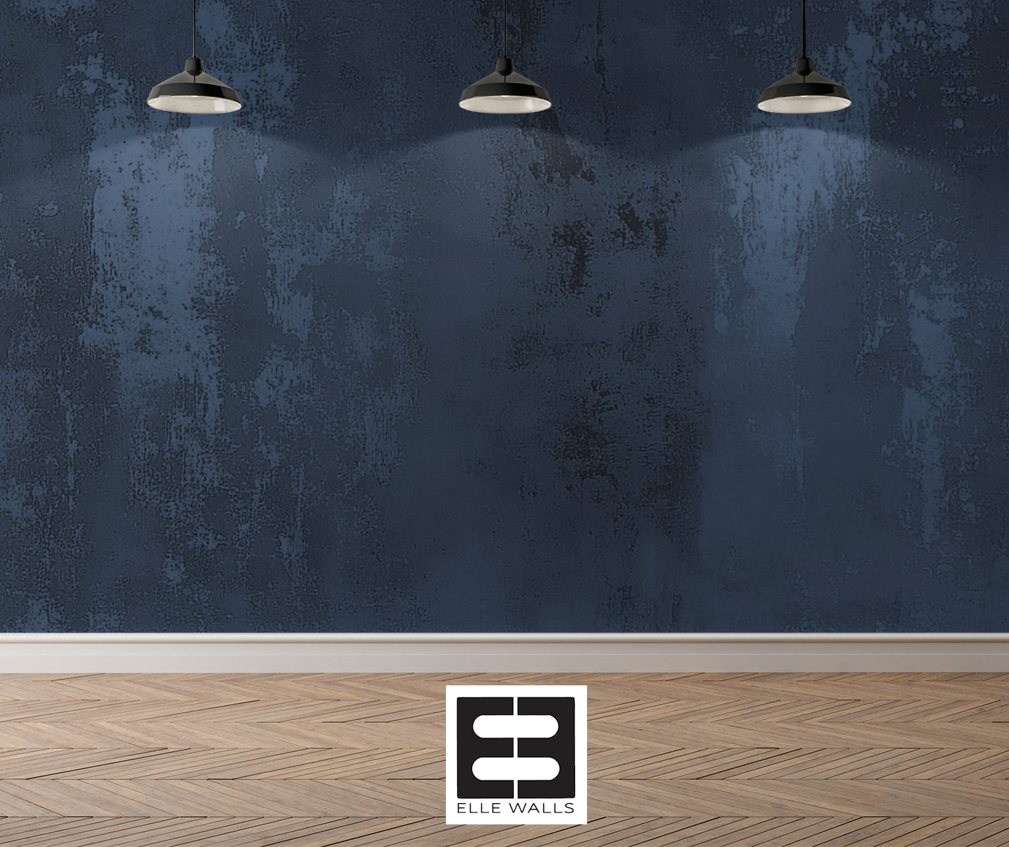 Navy Plaster — Luxe Textures Luxury Wallpaper Mural
