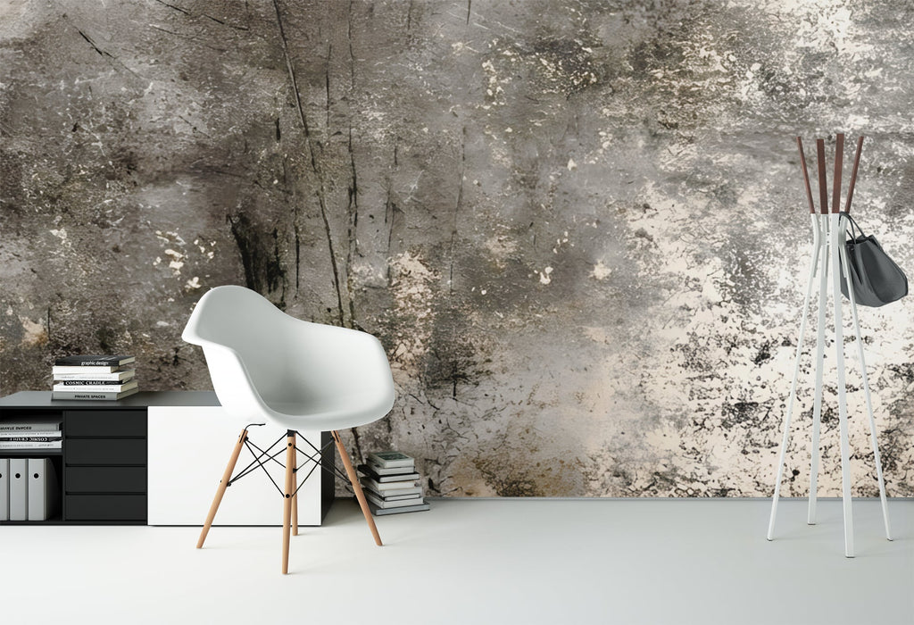 Distressed Scratched Concrete — Luxe Textures Luxury Wallpaper Mural