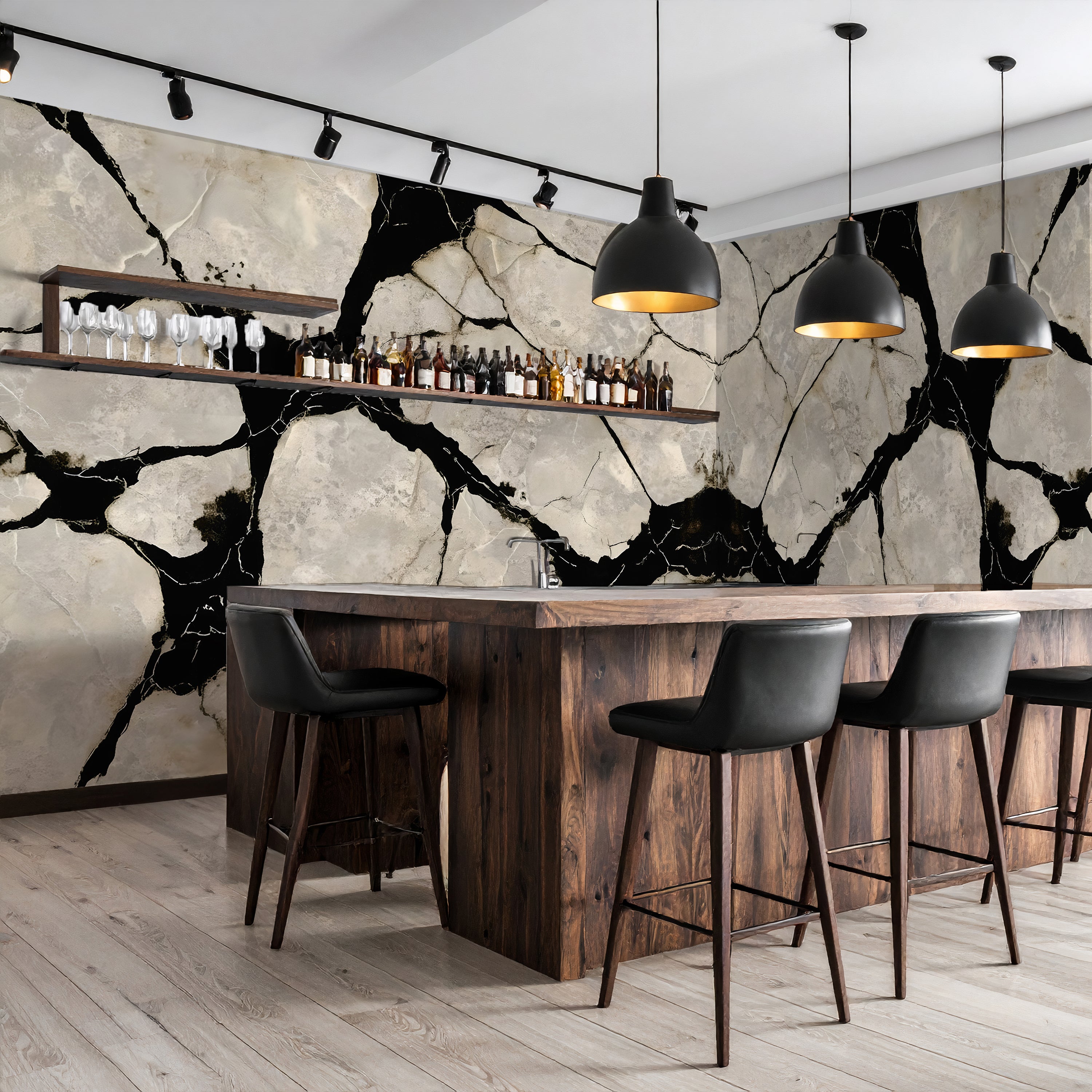 Onyx & Cream — Luxe Textures Luxury Wallpaper Mural