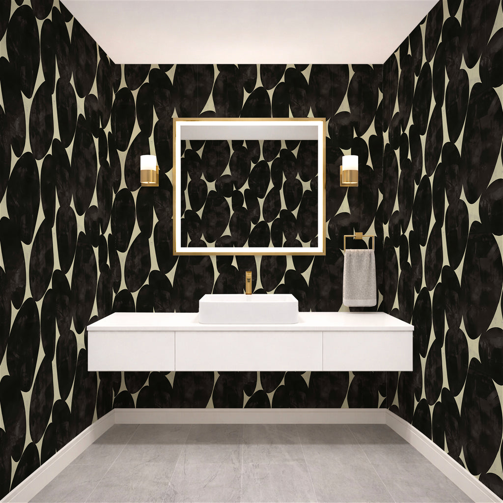Charcoal Stone — Luxe Textures Luxury Wallpaper