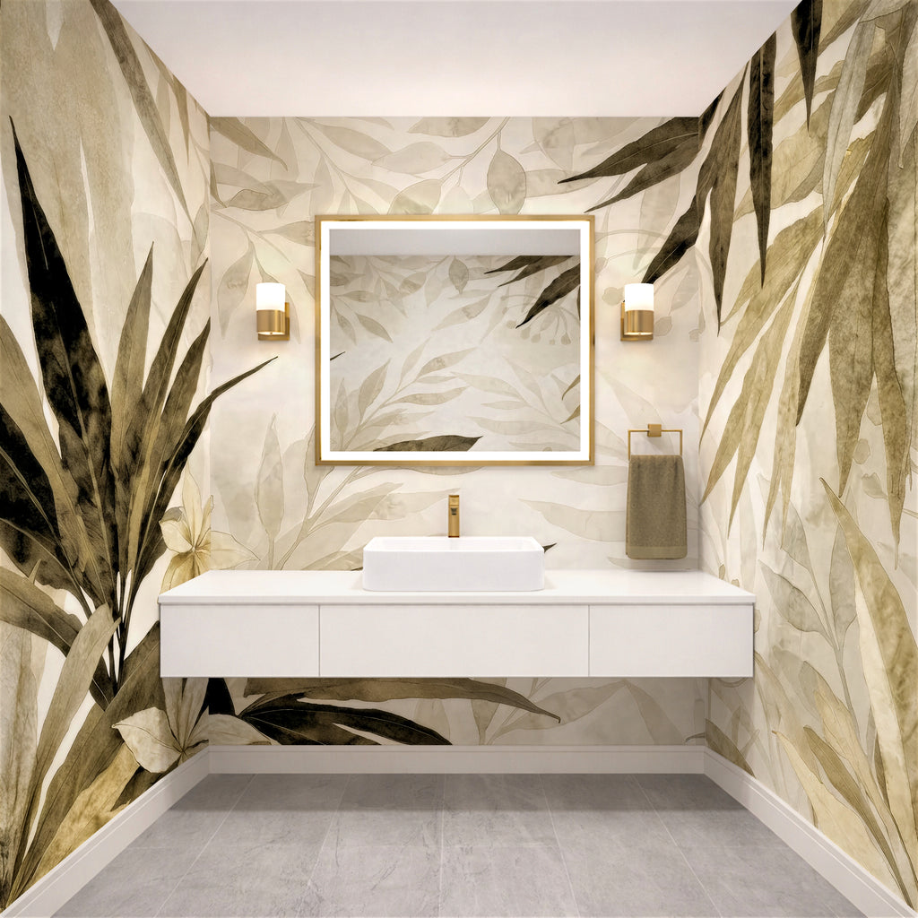 Tropical  Reverie — Bold Florals Luxury Wallpaper Mural