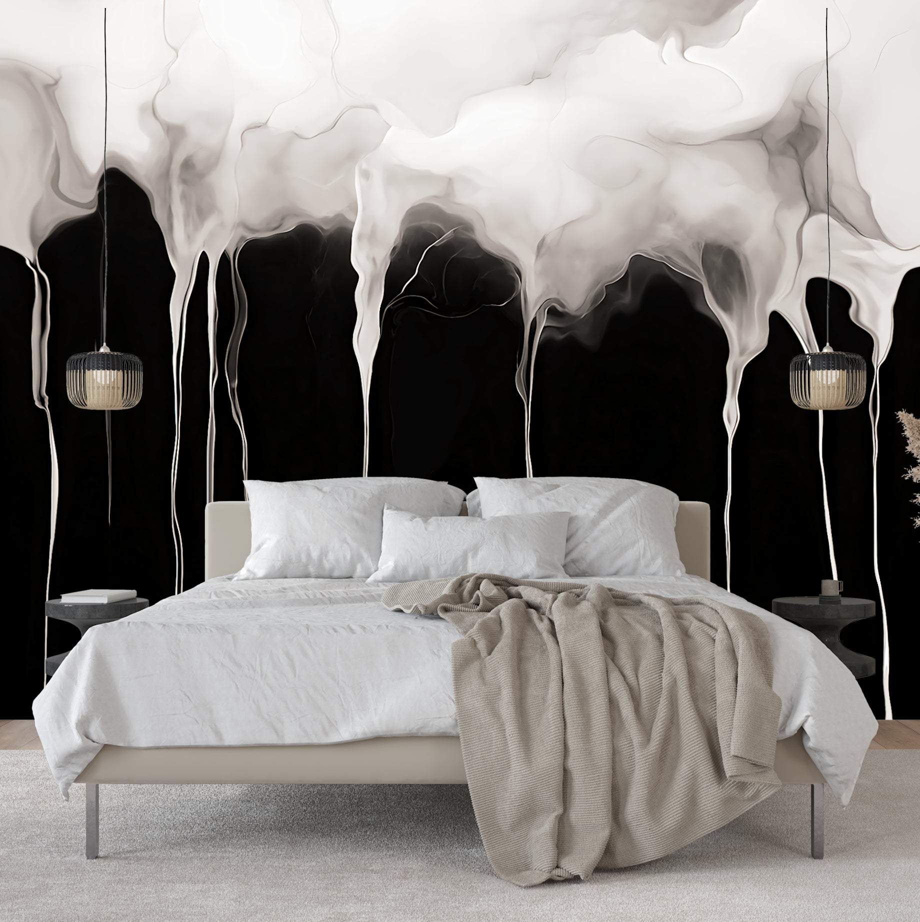 Surrender of Light  —  Abstract Luxury Wallpaper Mural