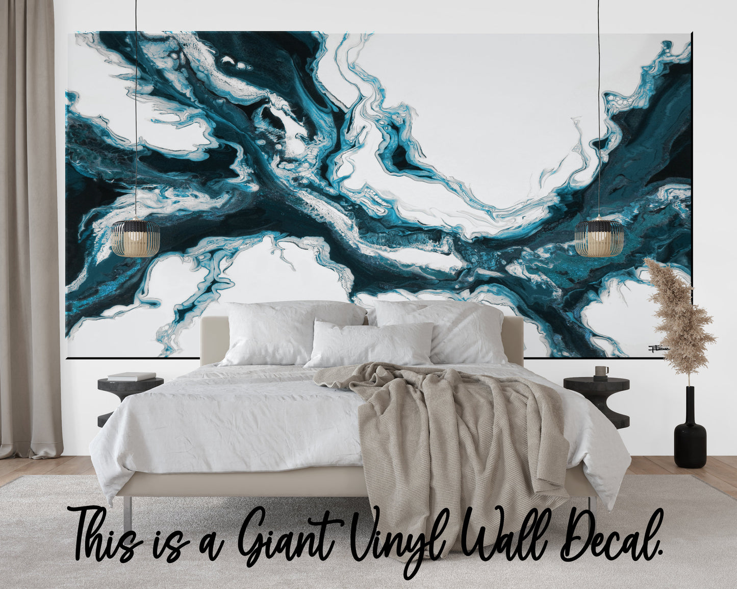 BLUE SPLASH - Giant Wall Art Decal