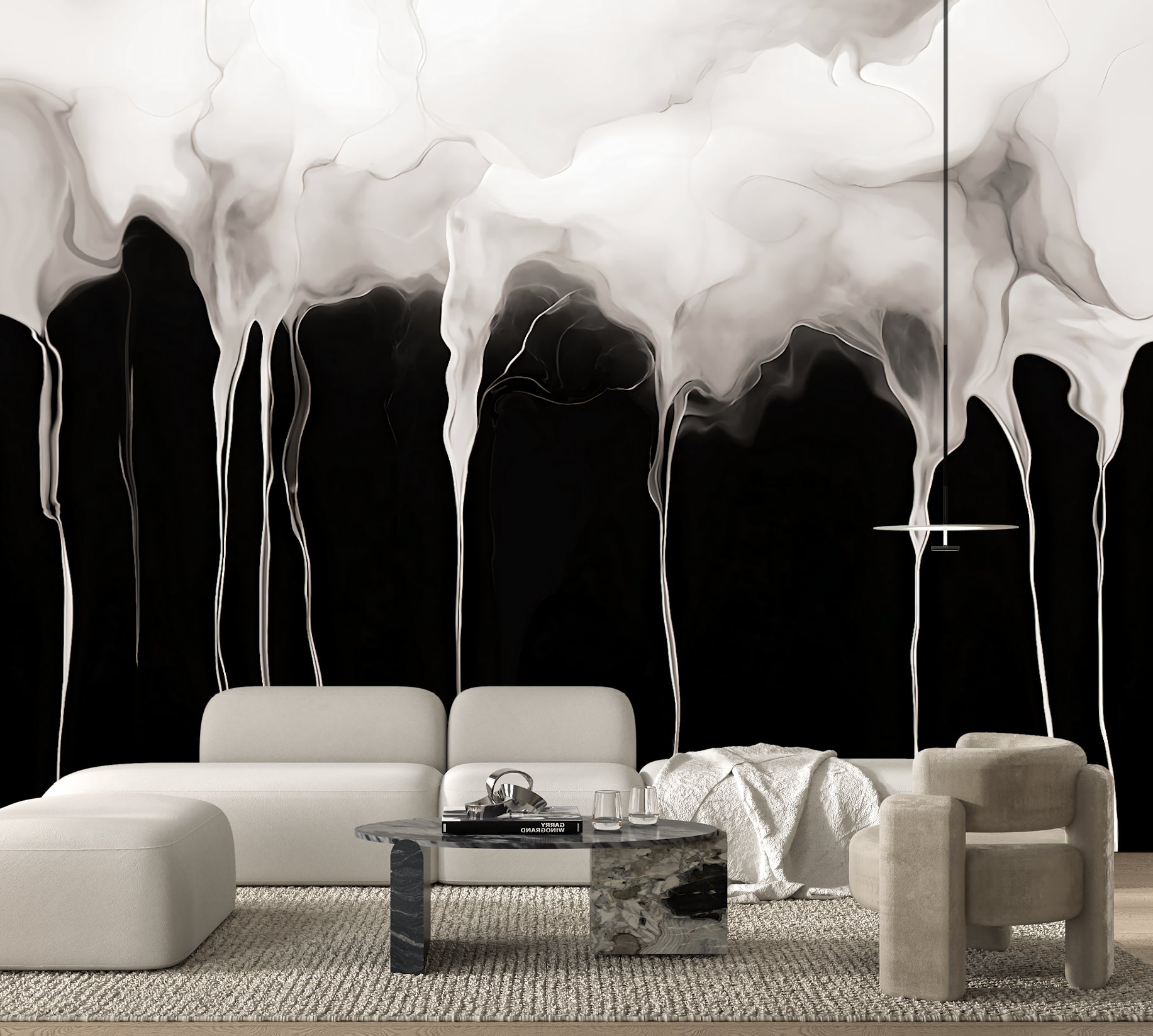 Surrender of Light  —  Abstract Luxury Wallpaper Mural
