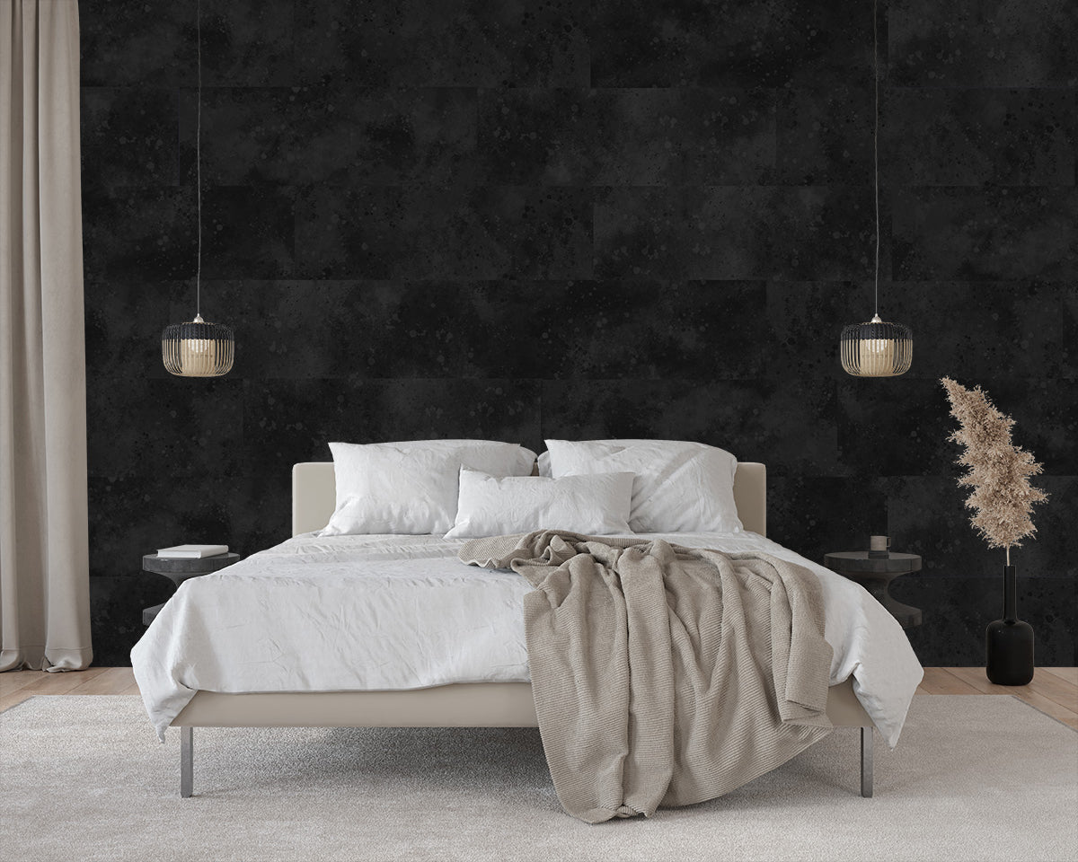 Urban Texture Wallpaper Tile - Black