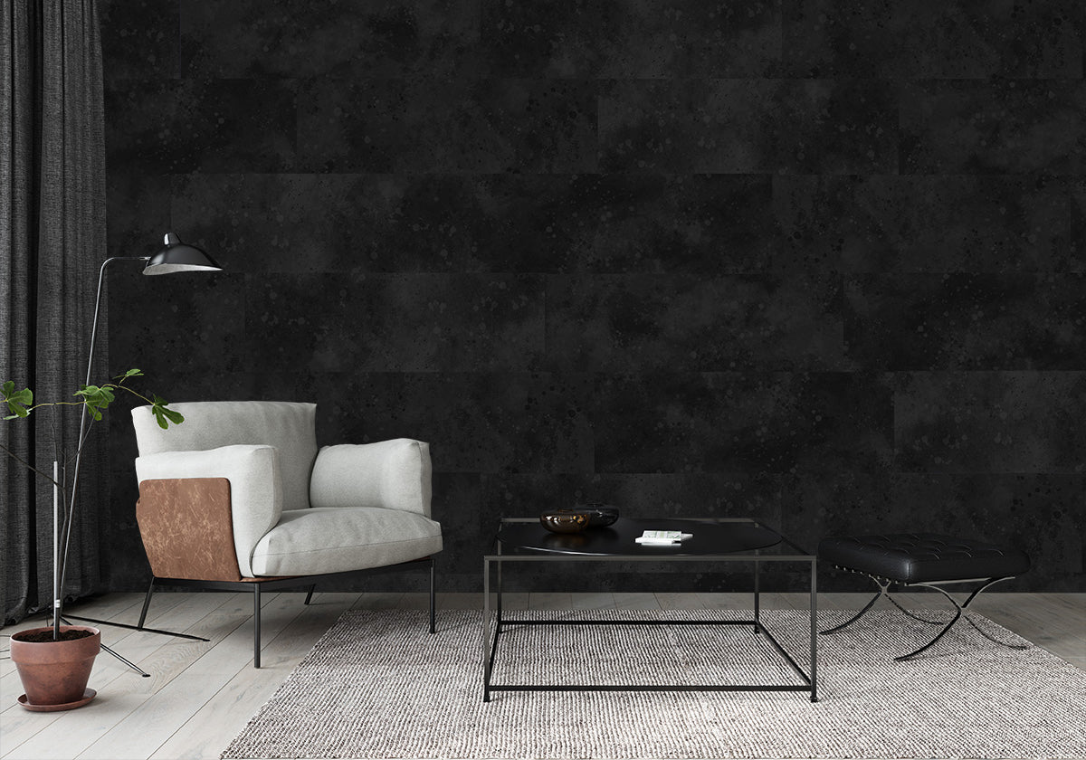 Urban Texture Wallpaper Tile - Black