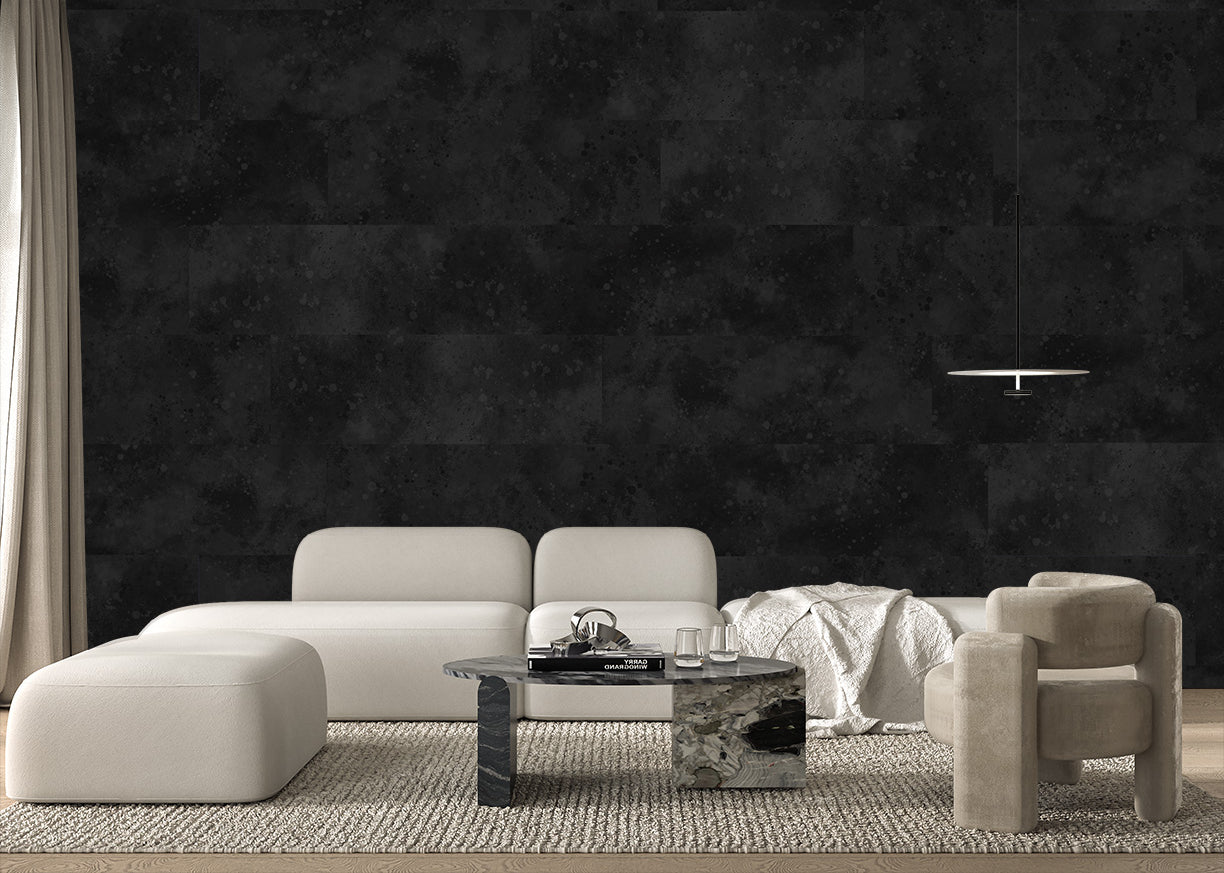 Urban Texture Wallpaper Tile - Black