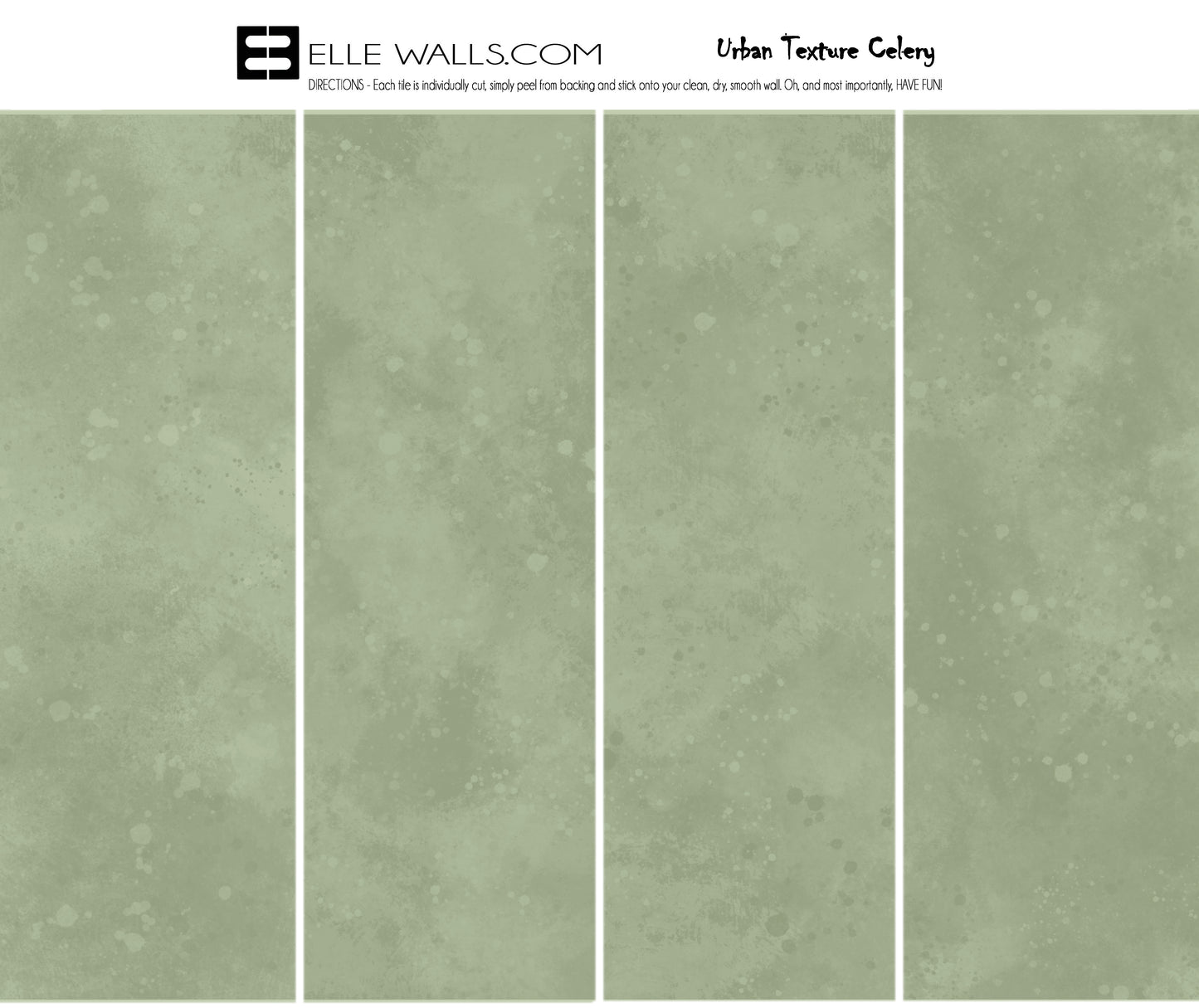 Urban Texture Wallpaper Tile - Celery