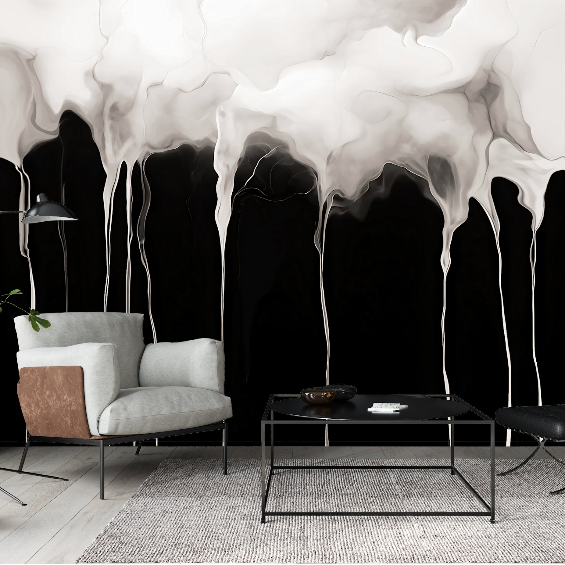 Surrender of Light  —  Abstract Luxury Wallpaper Mural