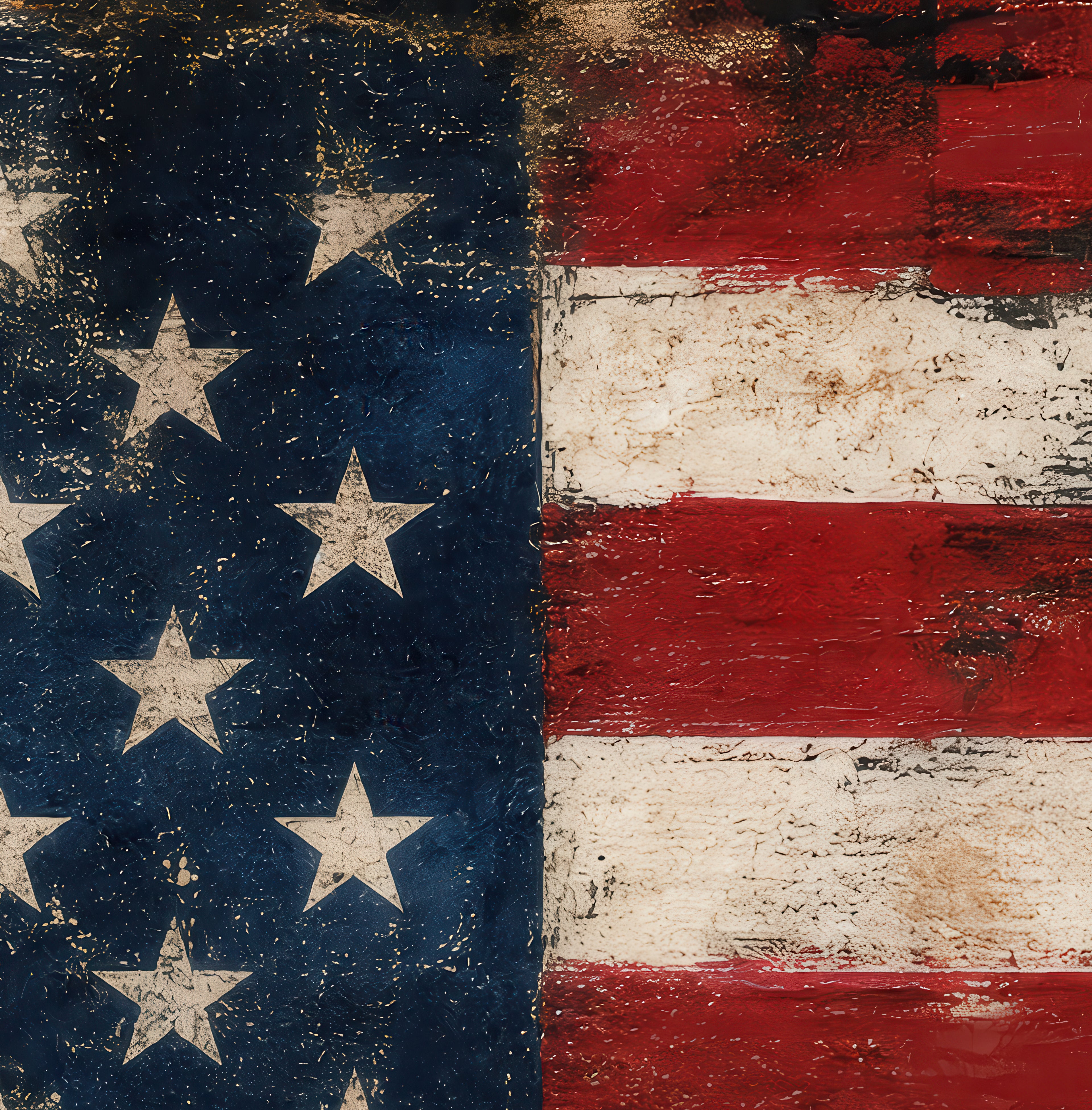 Old Glory — Rustic Farmhouse Luxury Wallpaper Mural