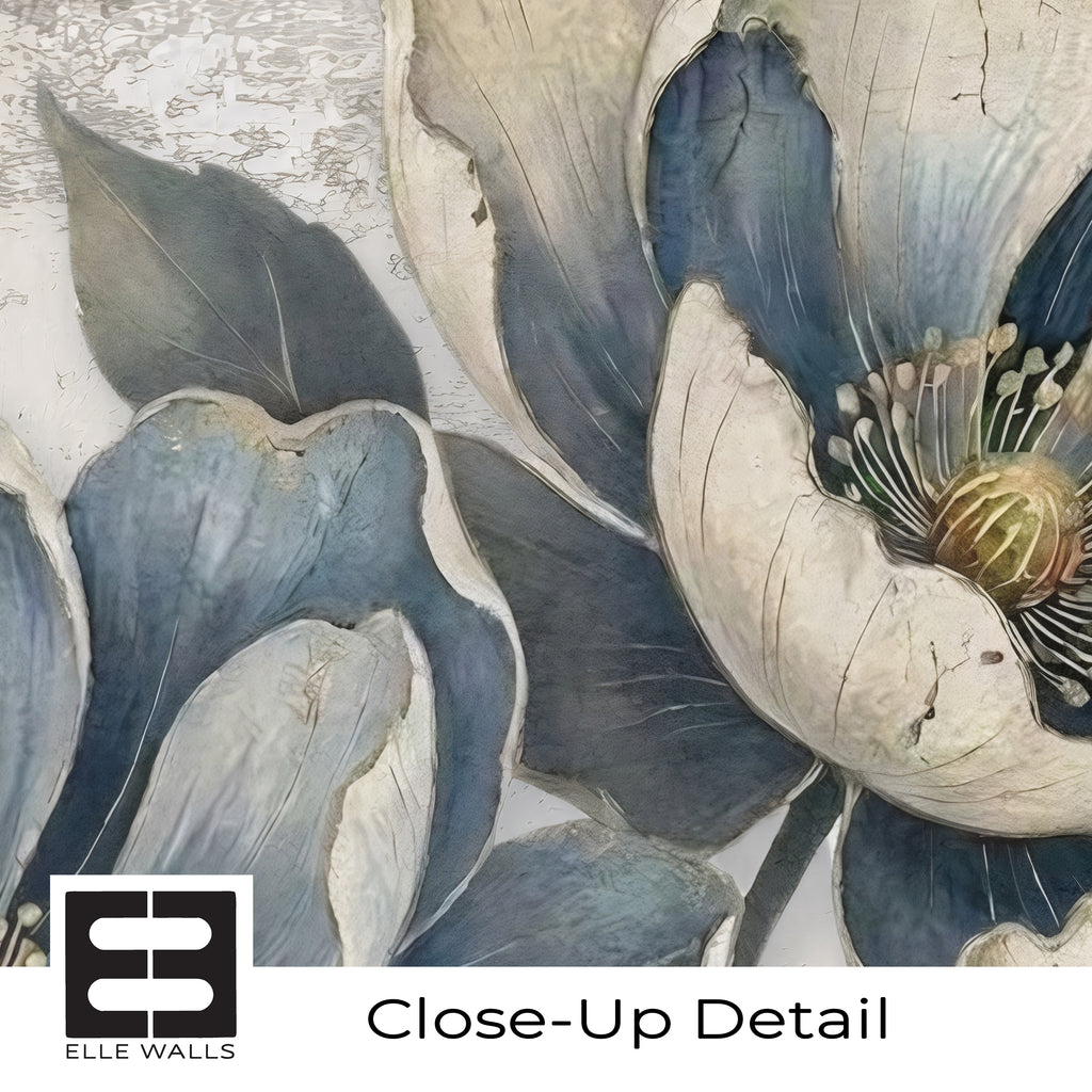 Indigo Bloom — Bold Florals Luxury Wallpaper Mural