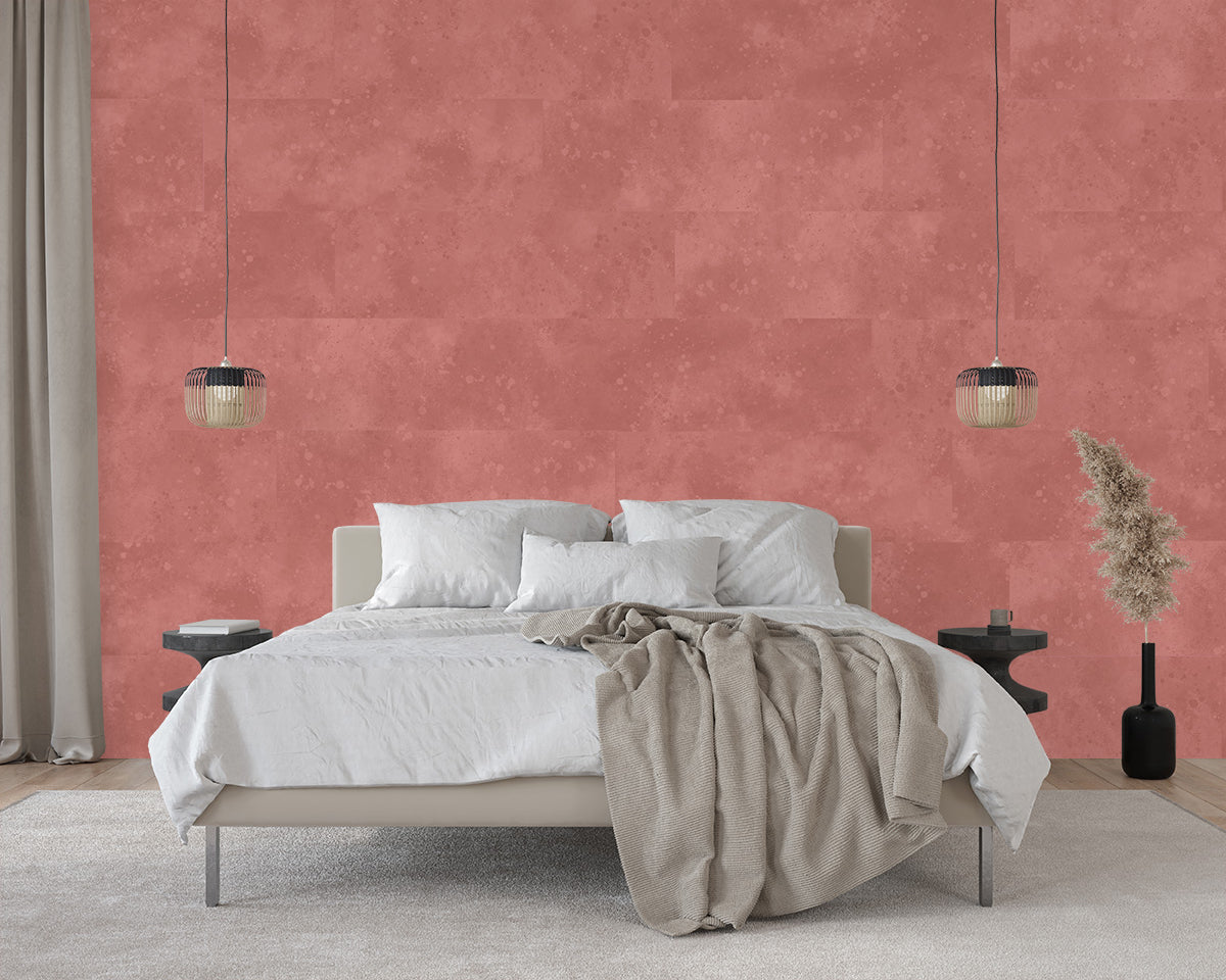 Urban Texture Wallpaper Tile - Coral