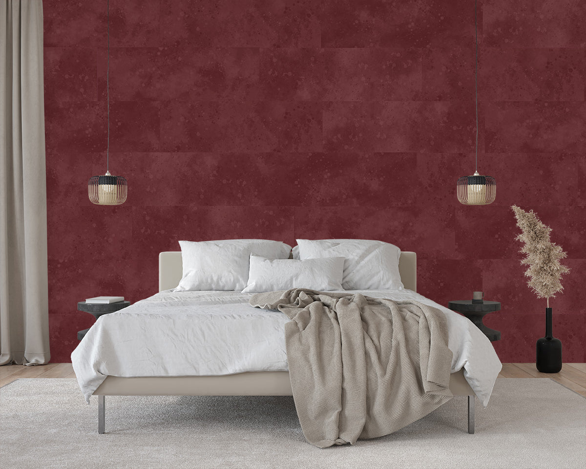 Urban Texture Wallpaper Tile - Crimson