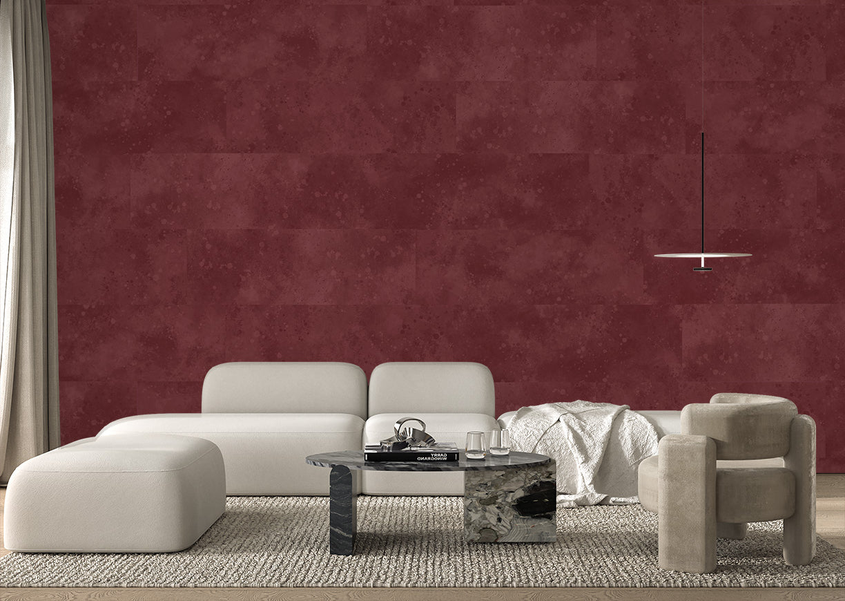 Urban Texture Wallpaper Tile - Crimson