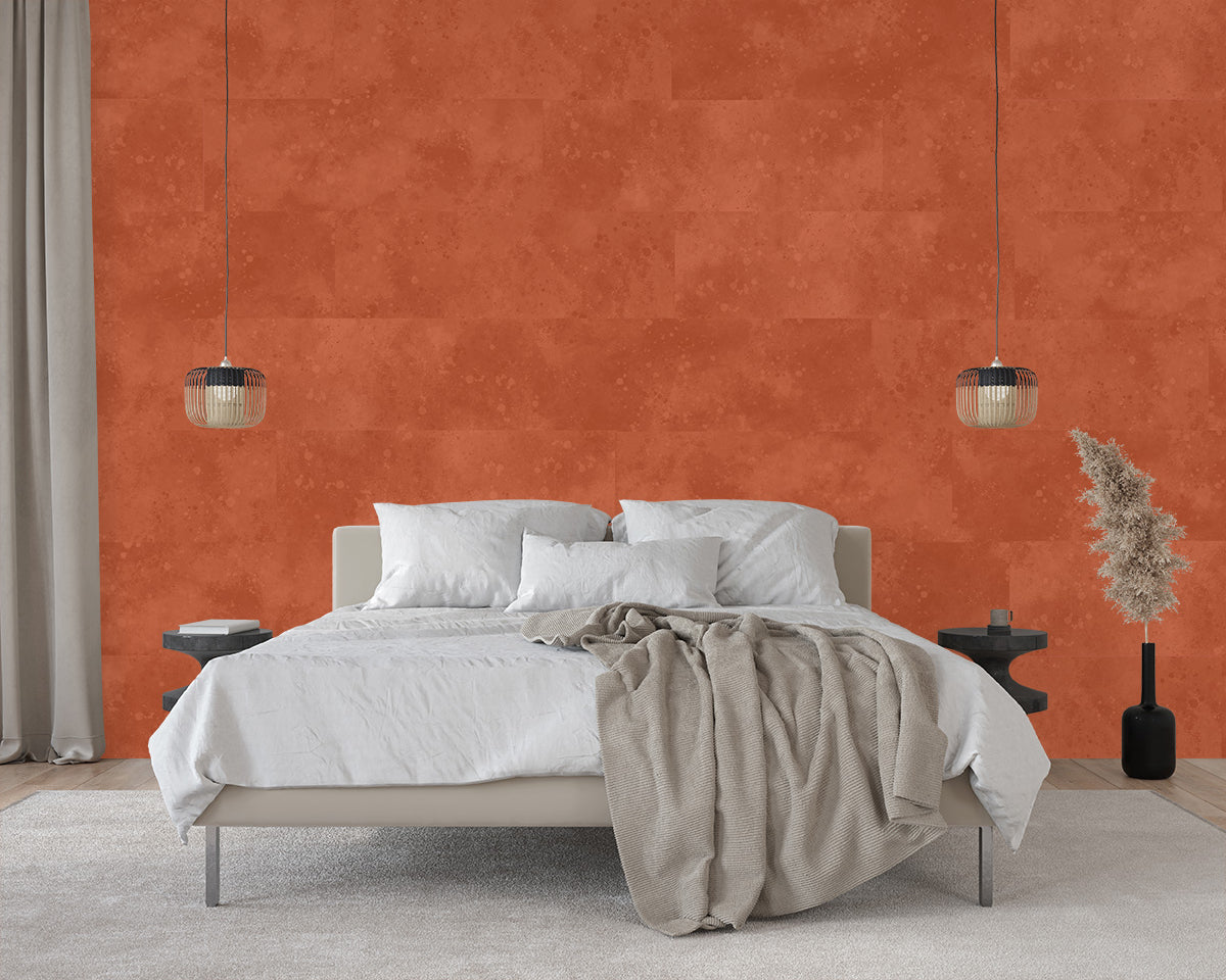 Urban Texture Wallpaper Tile - Orange