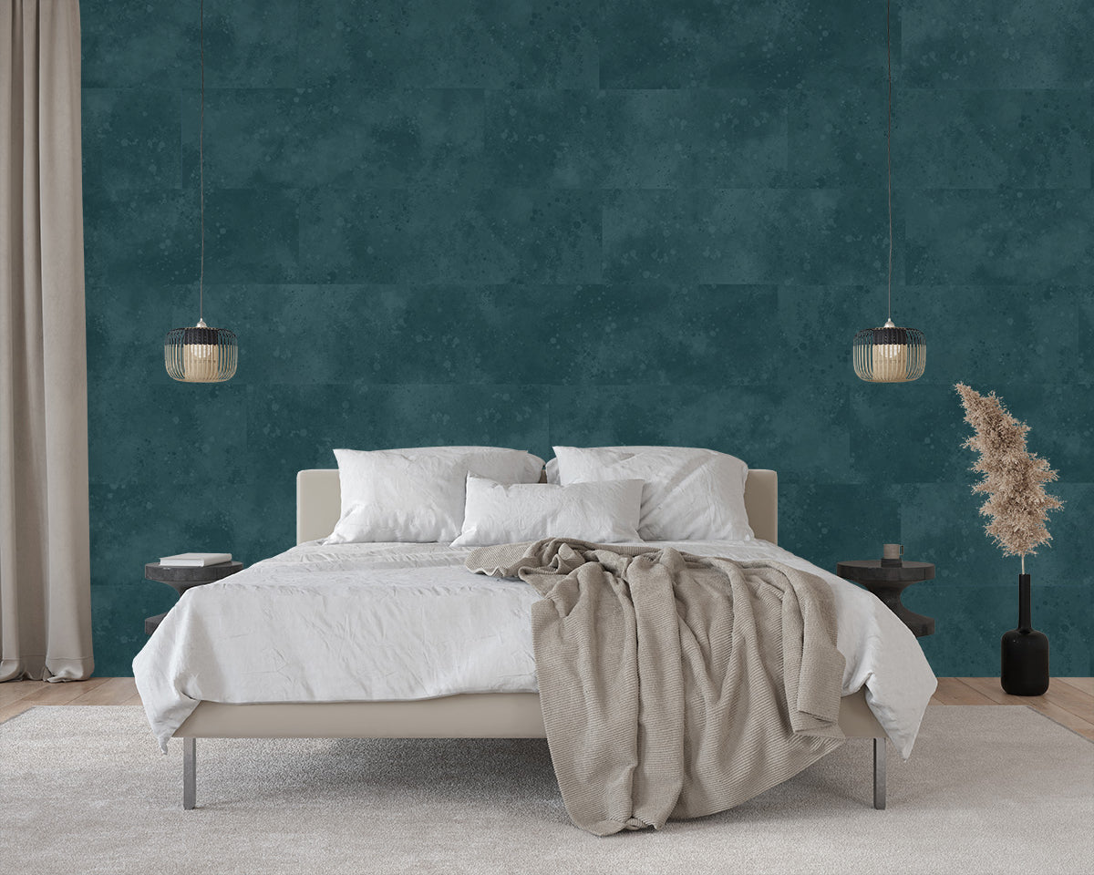 Urban Texture Wallpaper Tile - Teal