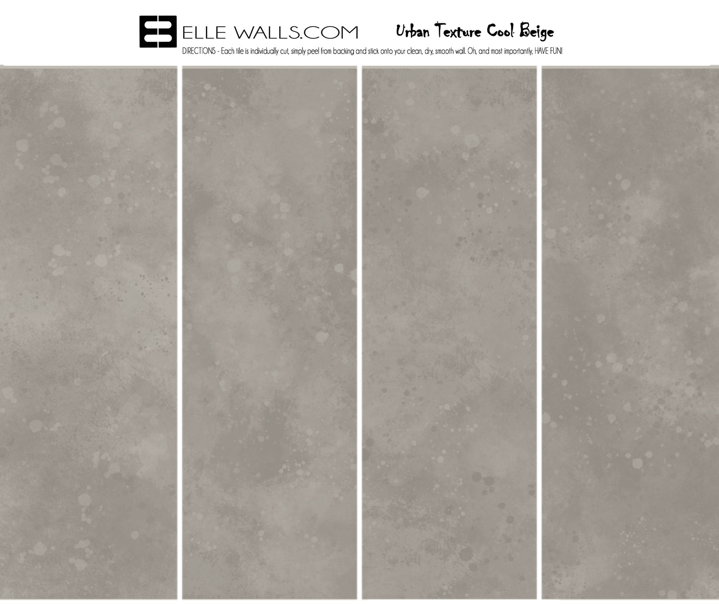 Urban Texture Wallpaper Tile - Cool Beige