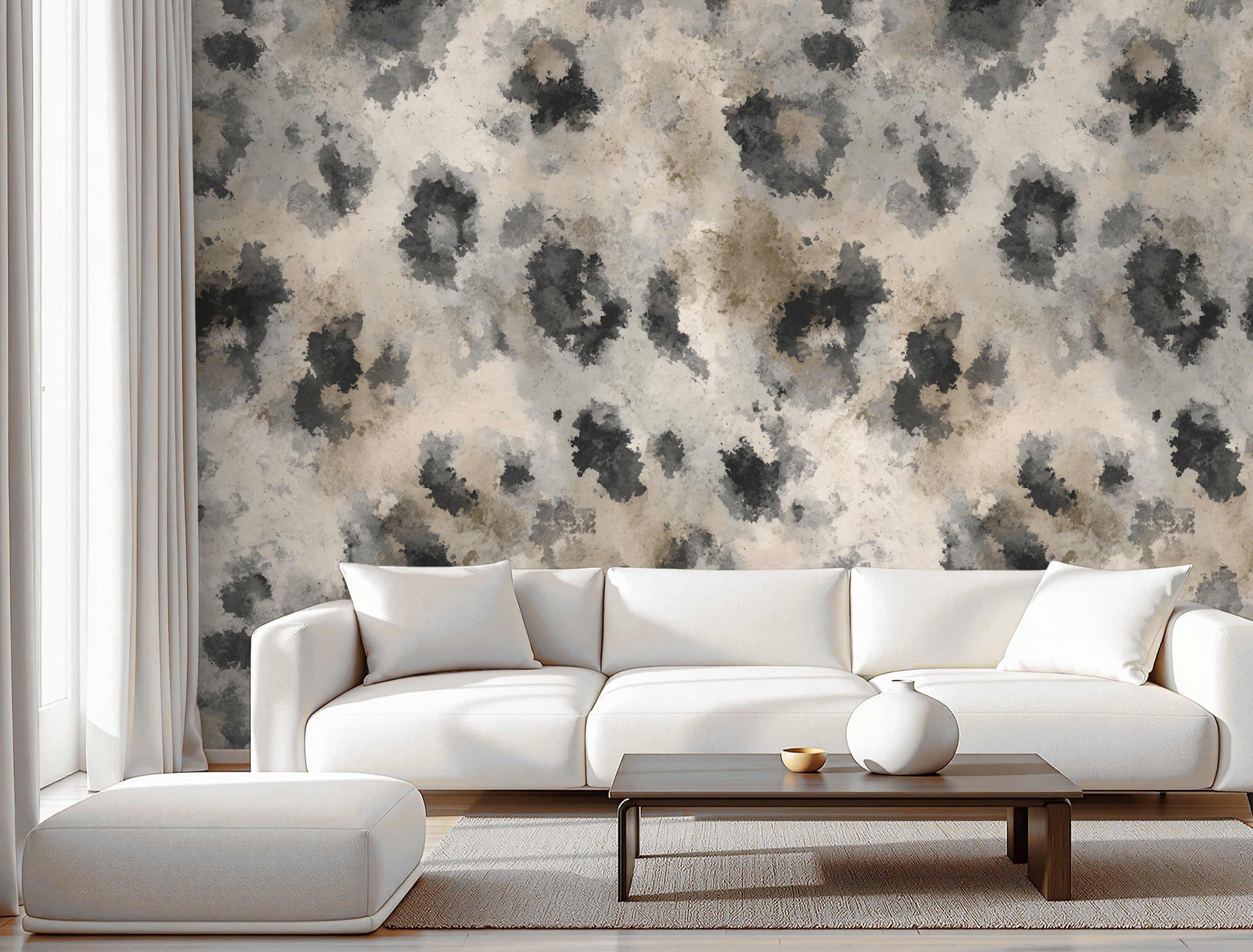 Snow Leopard — Luxe Textures Luxury Wallpaper