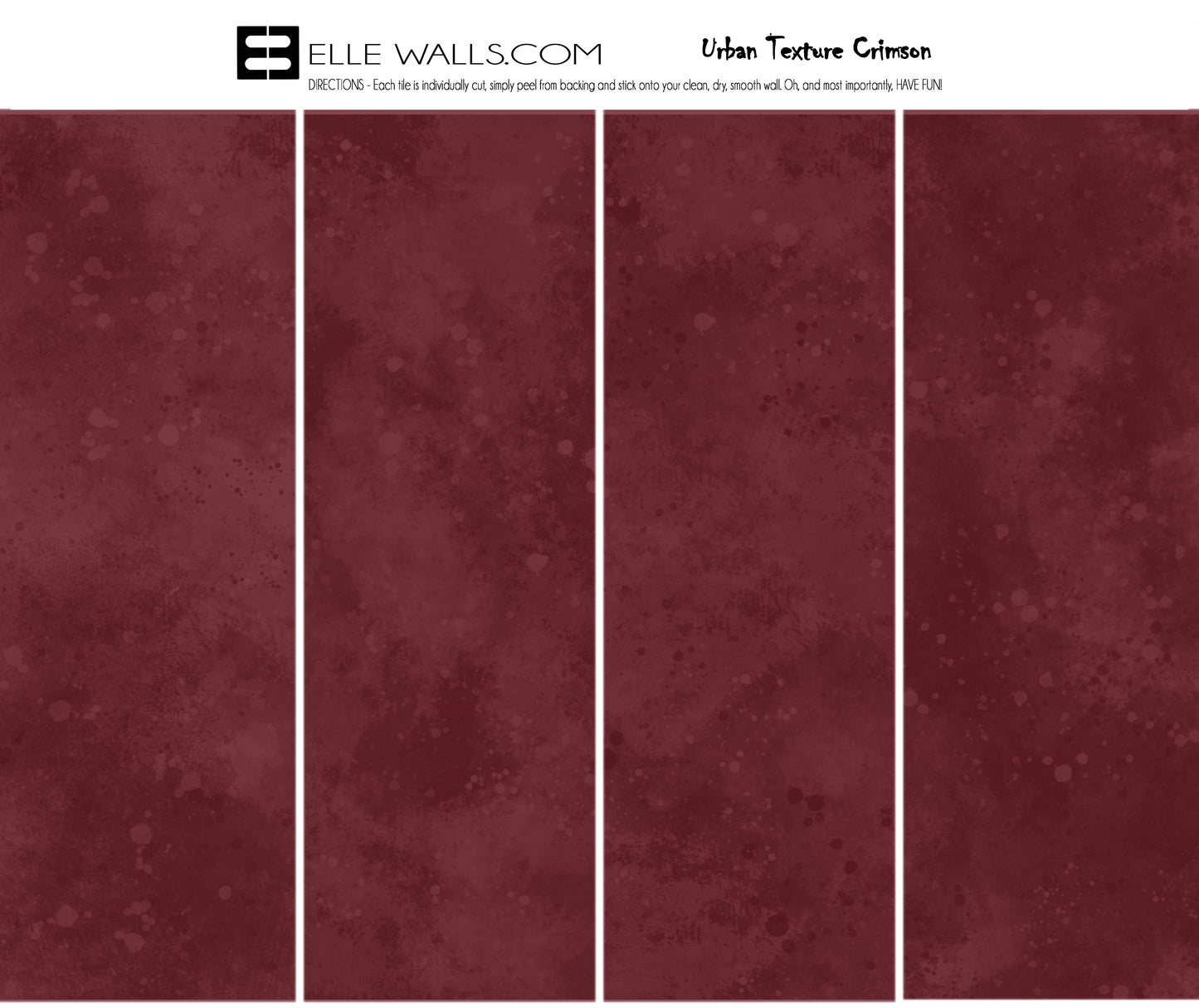 Urban Texture Wallpaper Tile - Crimson