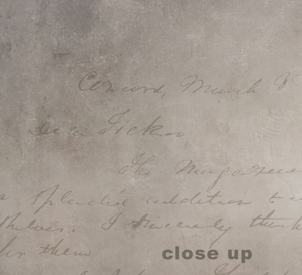 Vintage Handwriting — Rustic Farmhouse Luxury Wallpaper Mural