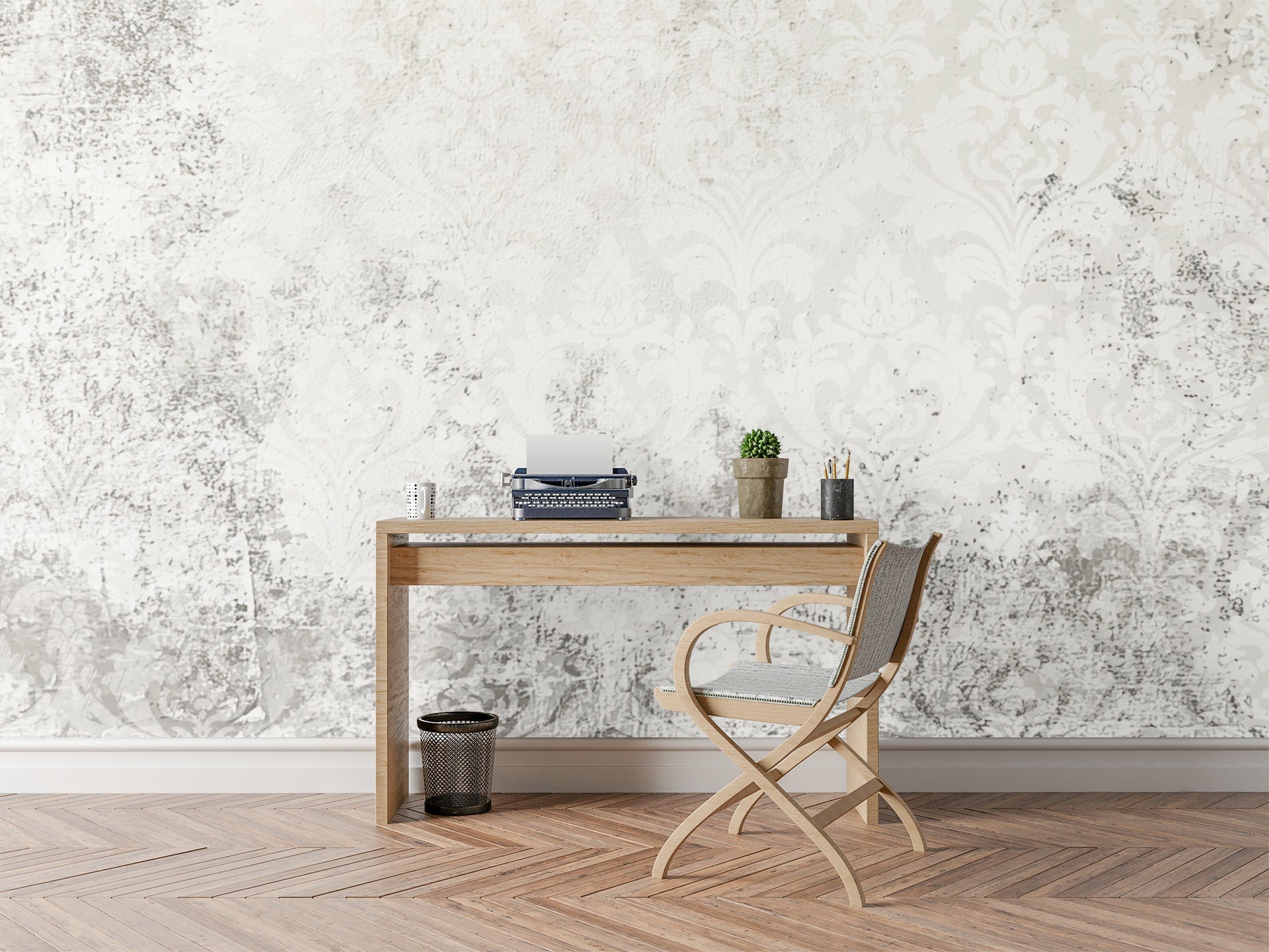 Ghost Damask — Luxe Textures Luxury Wallpaper Mural