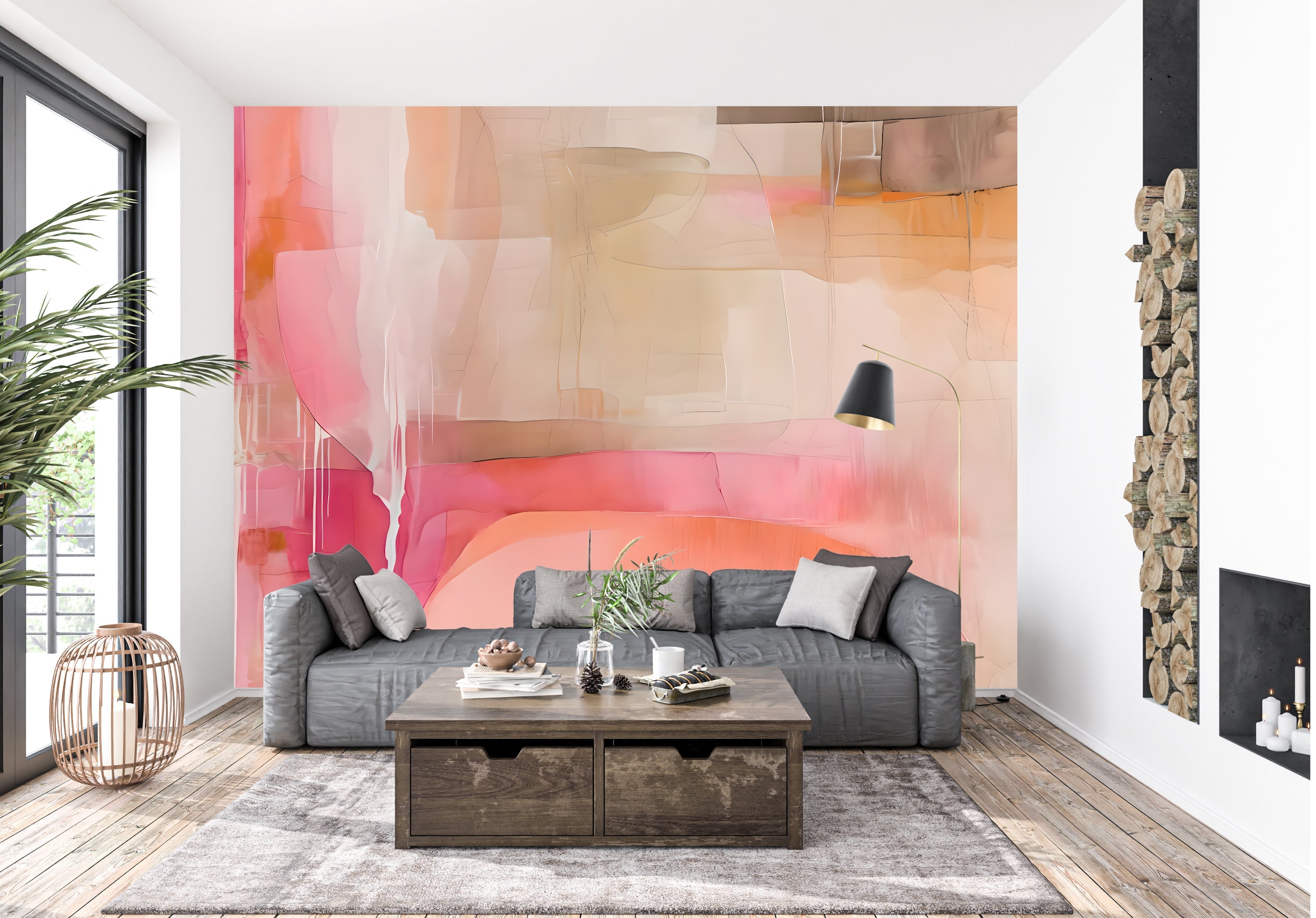 Sherbet — Abstract Luxury Wallpaper Mural