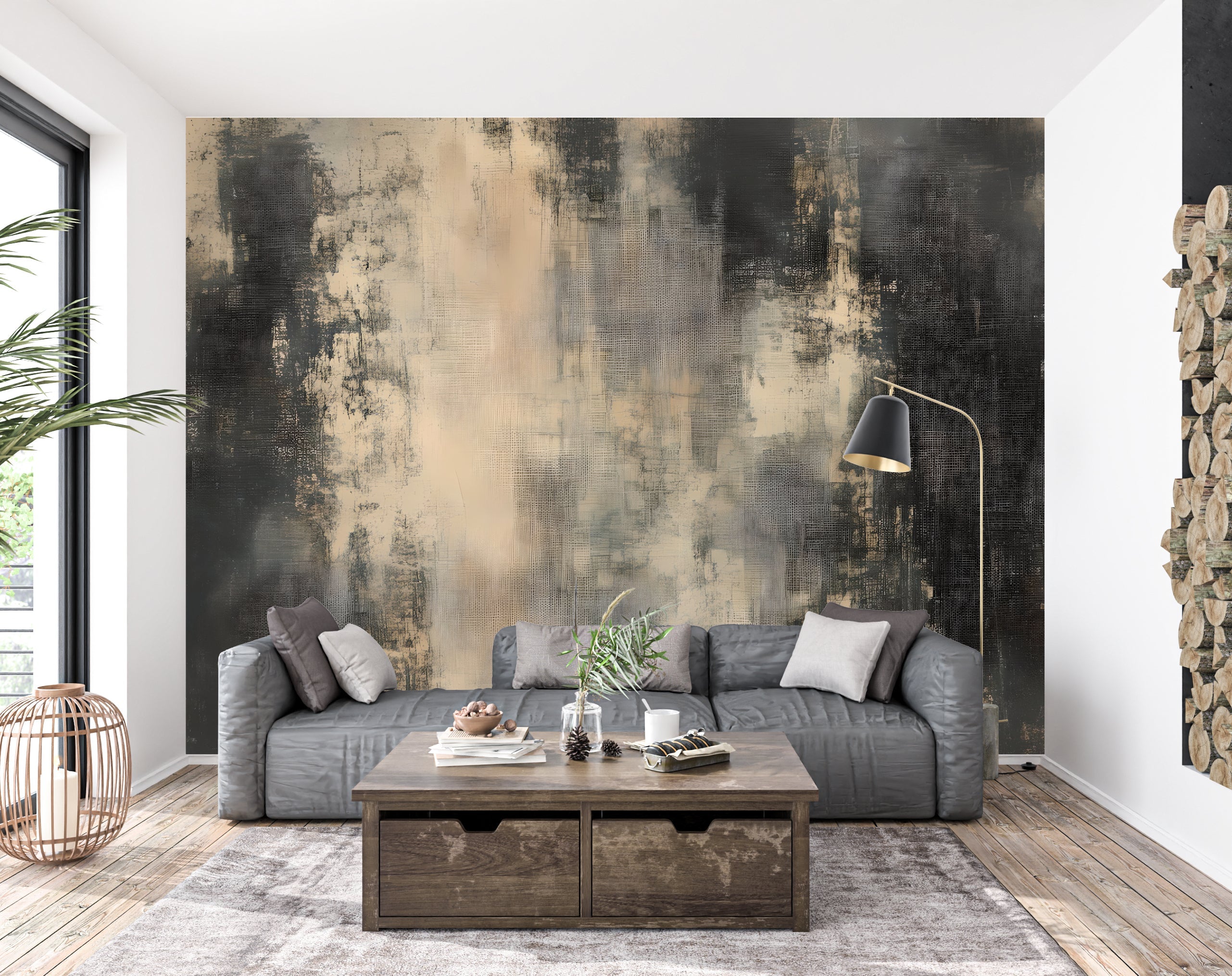 Distressed Linen — Luxe Textures Luxury Wallpaper Mural