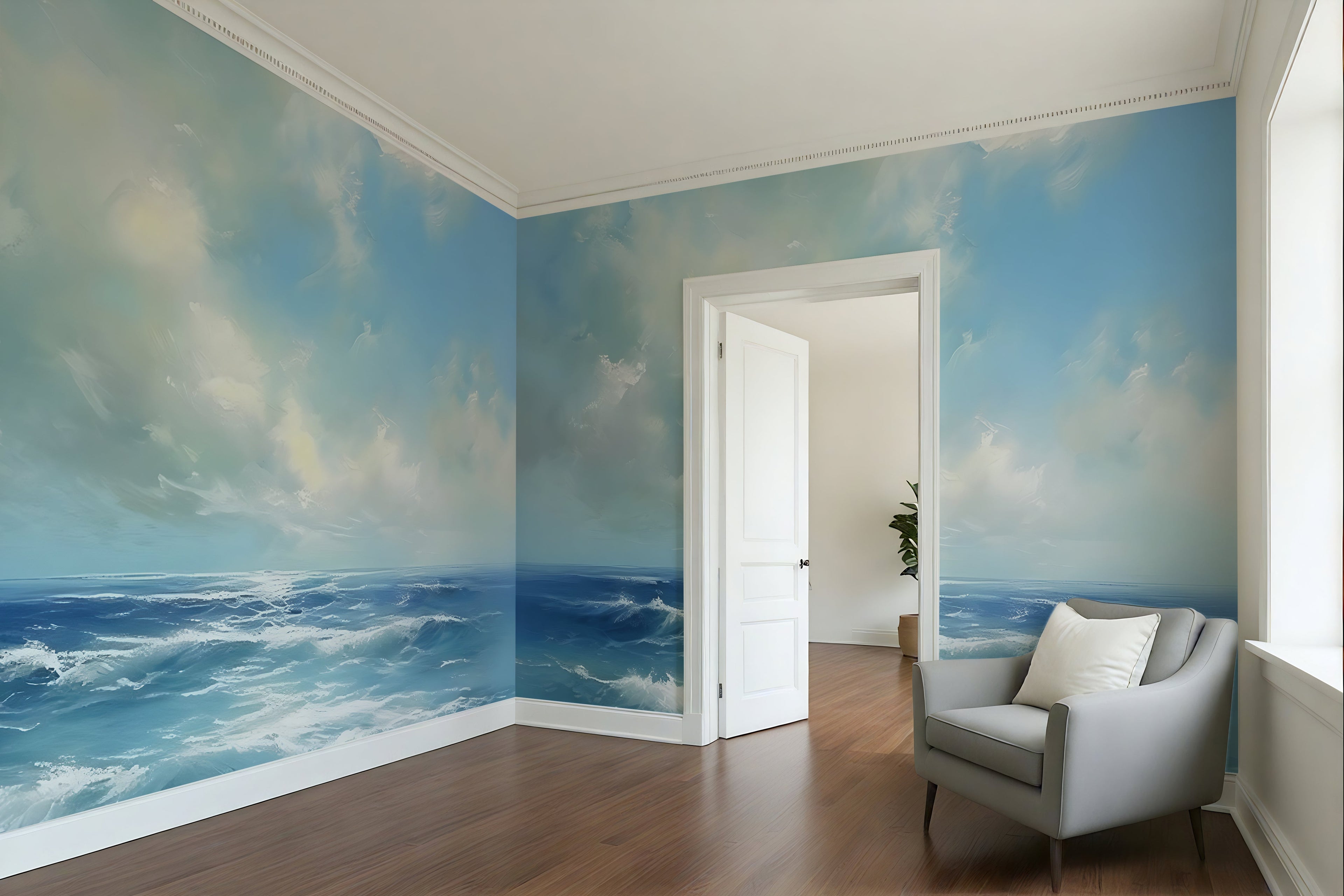 Ocean Blue — Coastal & Nature Luxury Wallpaper Mural