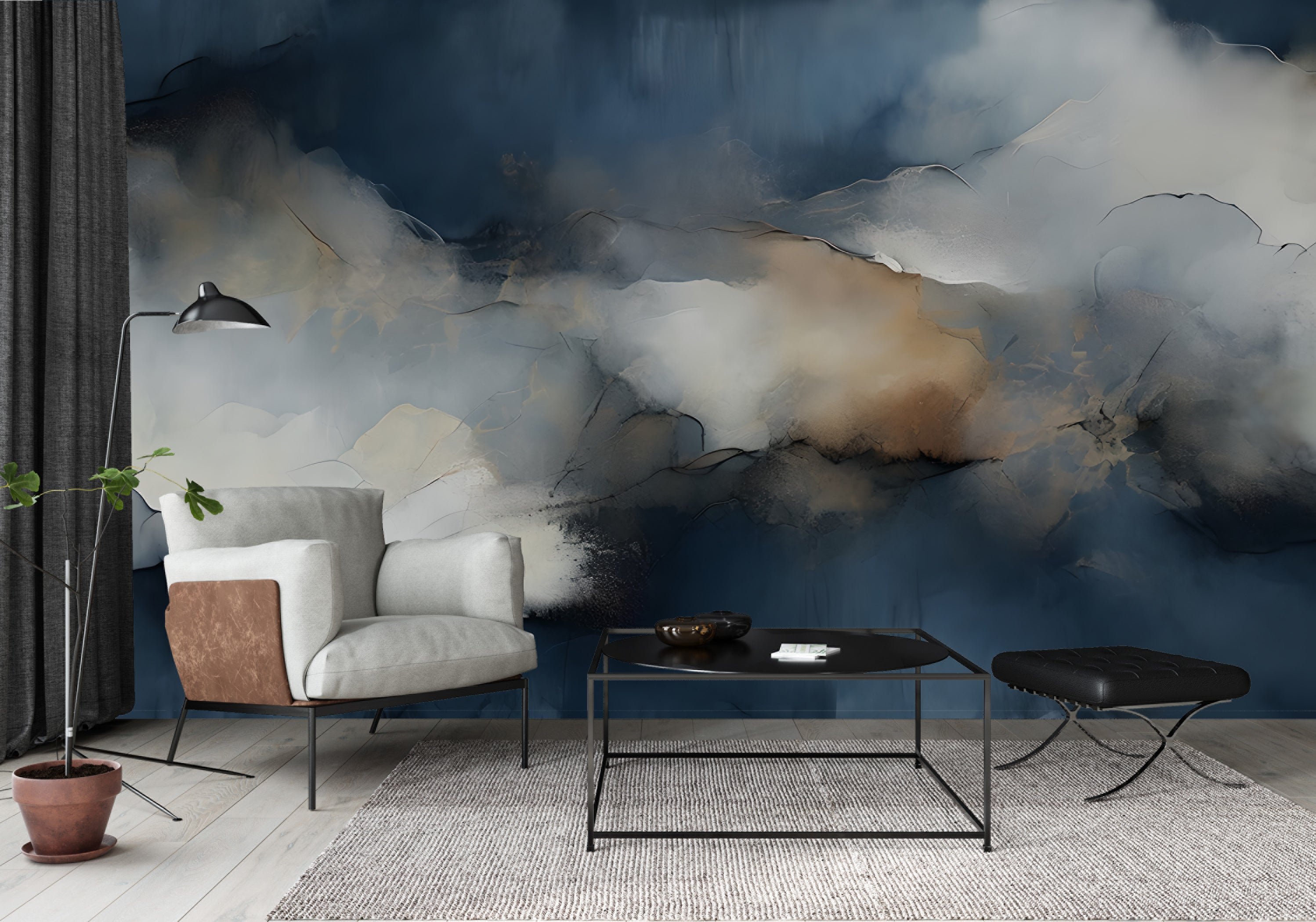 Aegean — Abstract Luxury Wallpaper Mural