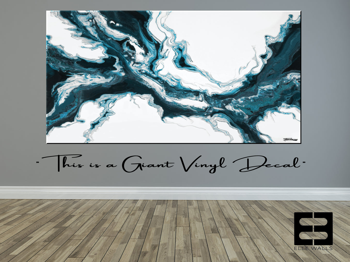 BLUE SPLASH - Giant Wall Art Decal