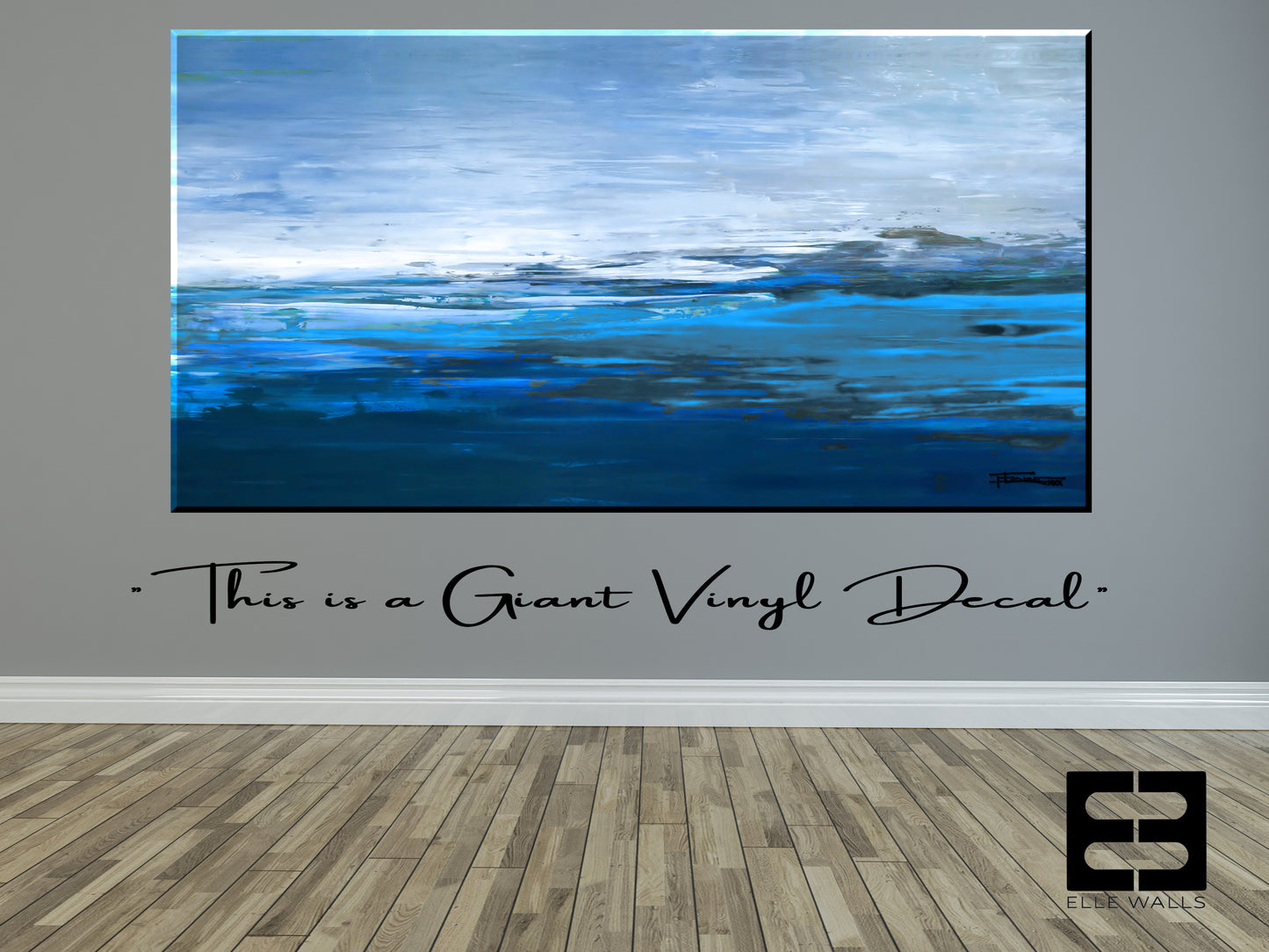 FIELD OF BLUE - Giant Wall Art Decal