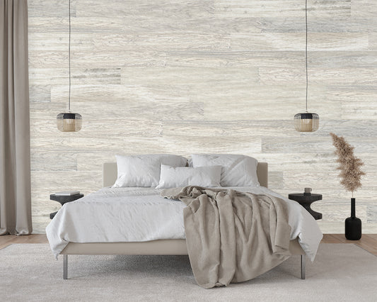 Woodgrain Wallpaper Plank/Tile - Light Neutral