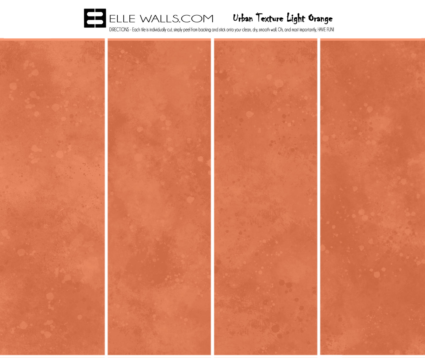 Urban Texture Wallpaper Tile - Light Orange