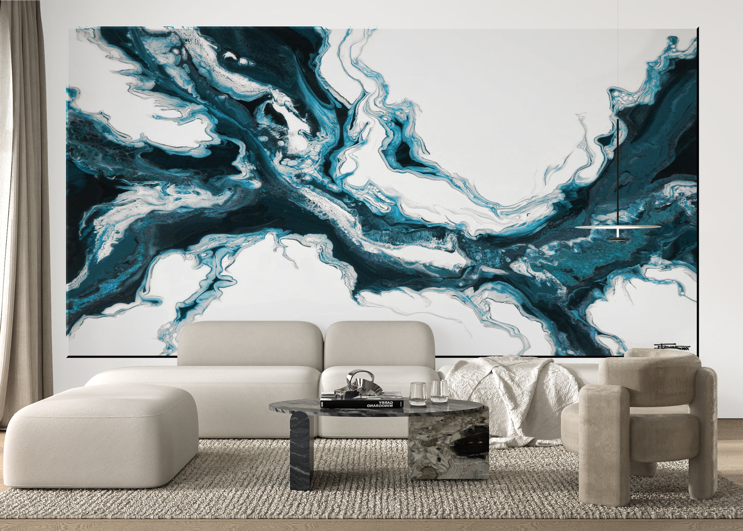 BLUE SPLASH - Giant Wall Art Decal