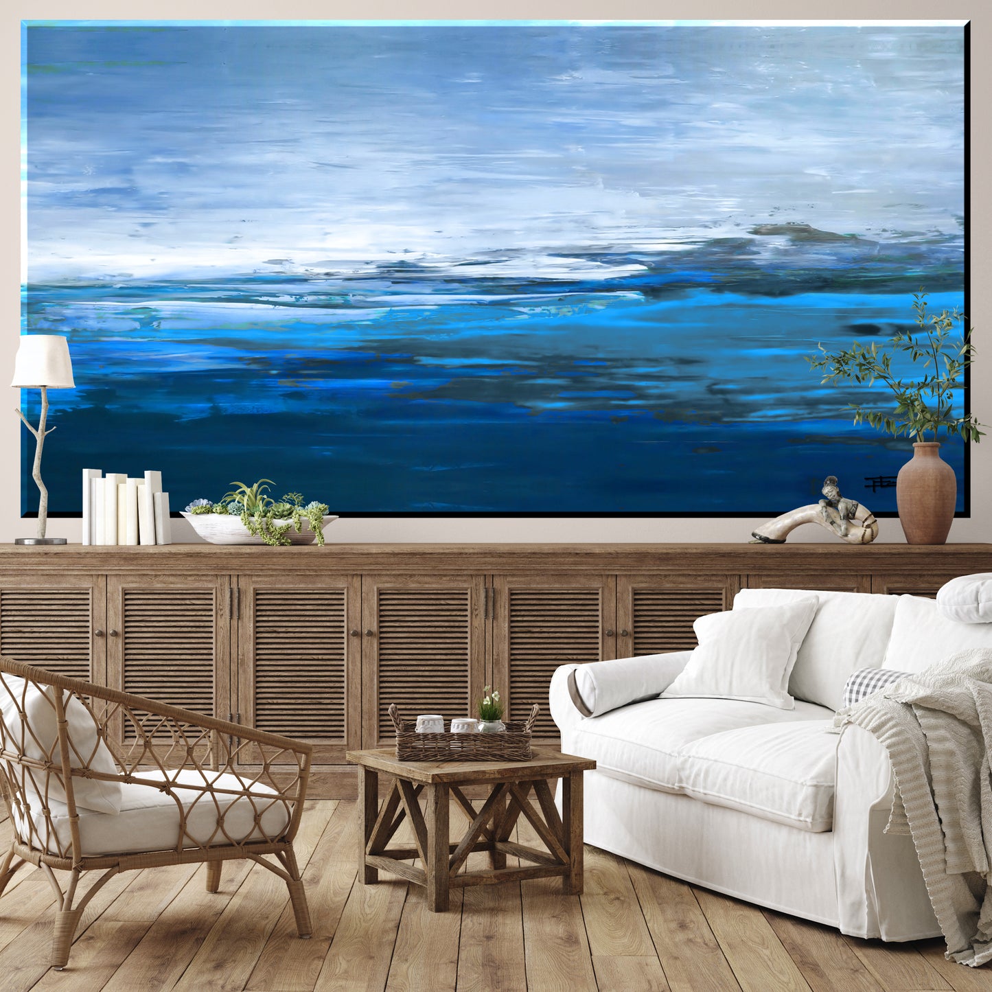 FIELD OF BLUE - Giant Wall Art Decal