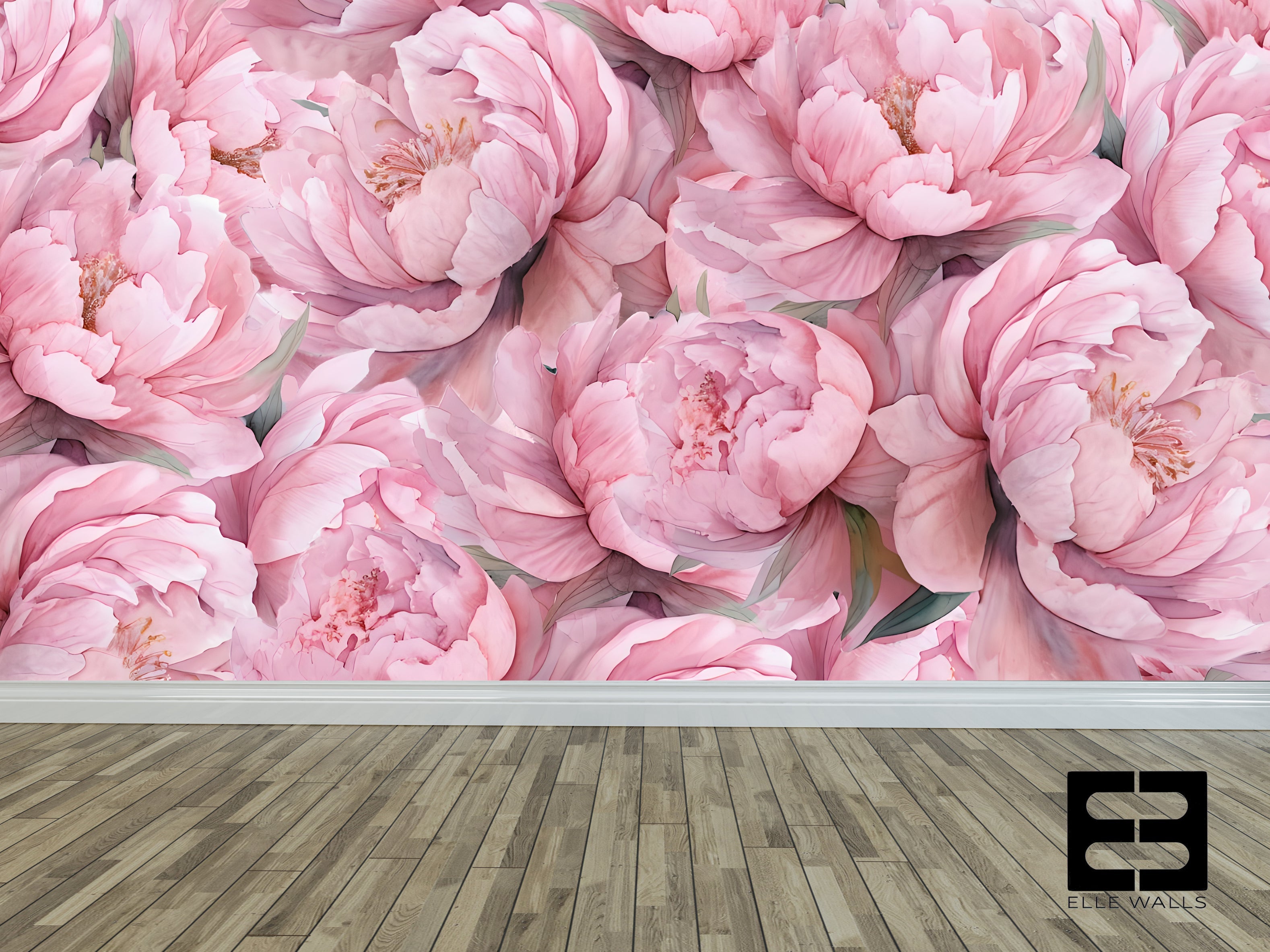 Full Bloom Peonies — Bold Florals Luxury Wallpaper Mural