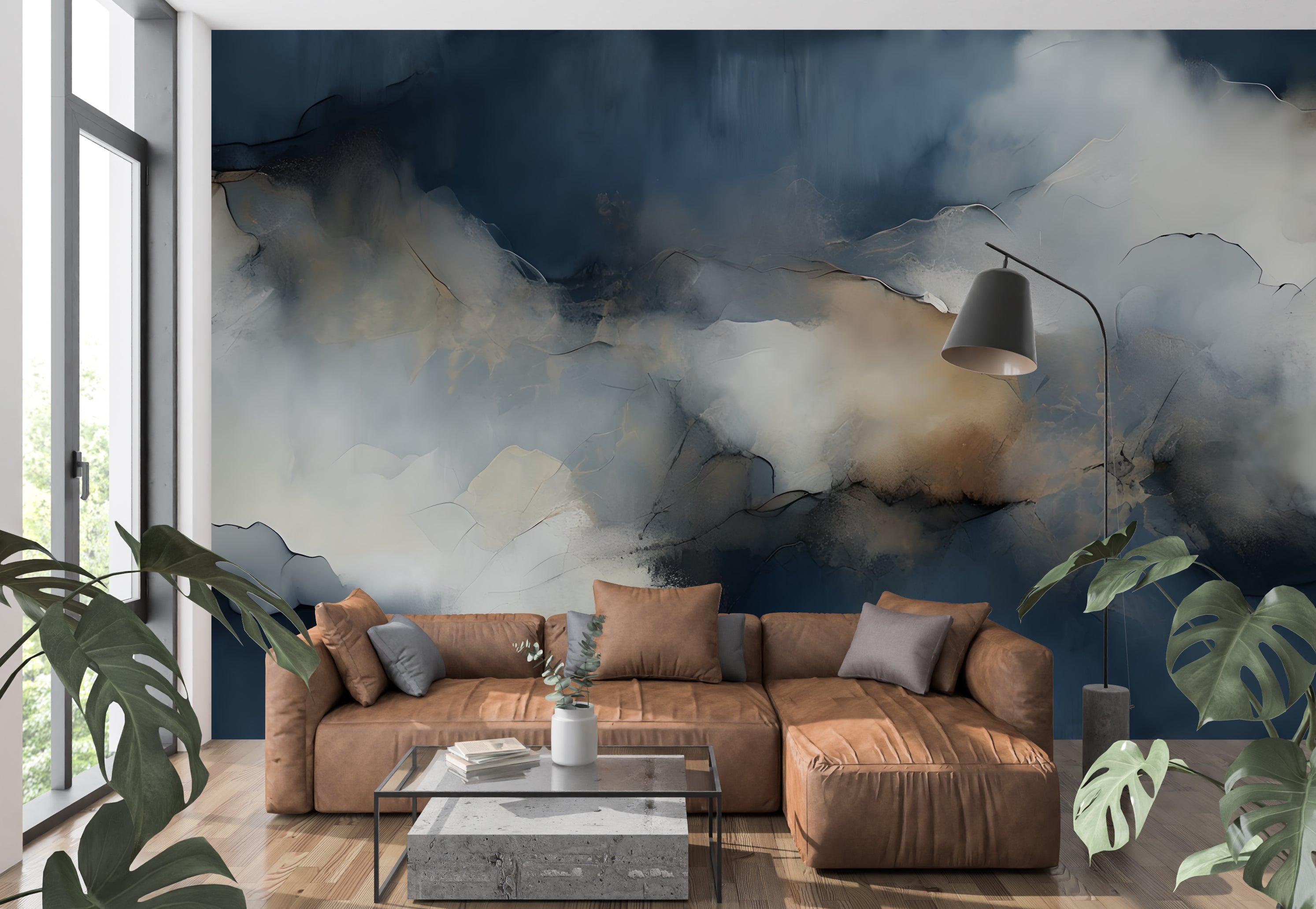 Aegean — Abstract Luxury Wallpaper Mural