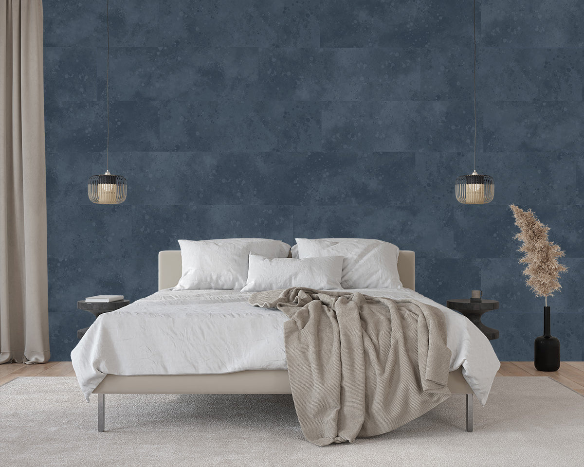 Urban Textured Tile - Medium Blue