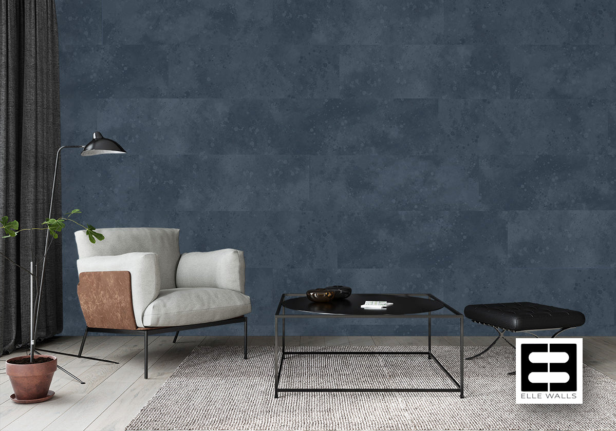 Urban Textured Tile - Medium Blue