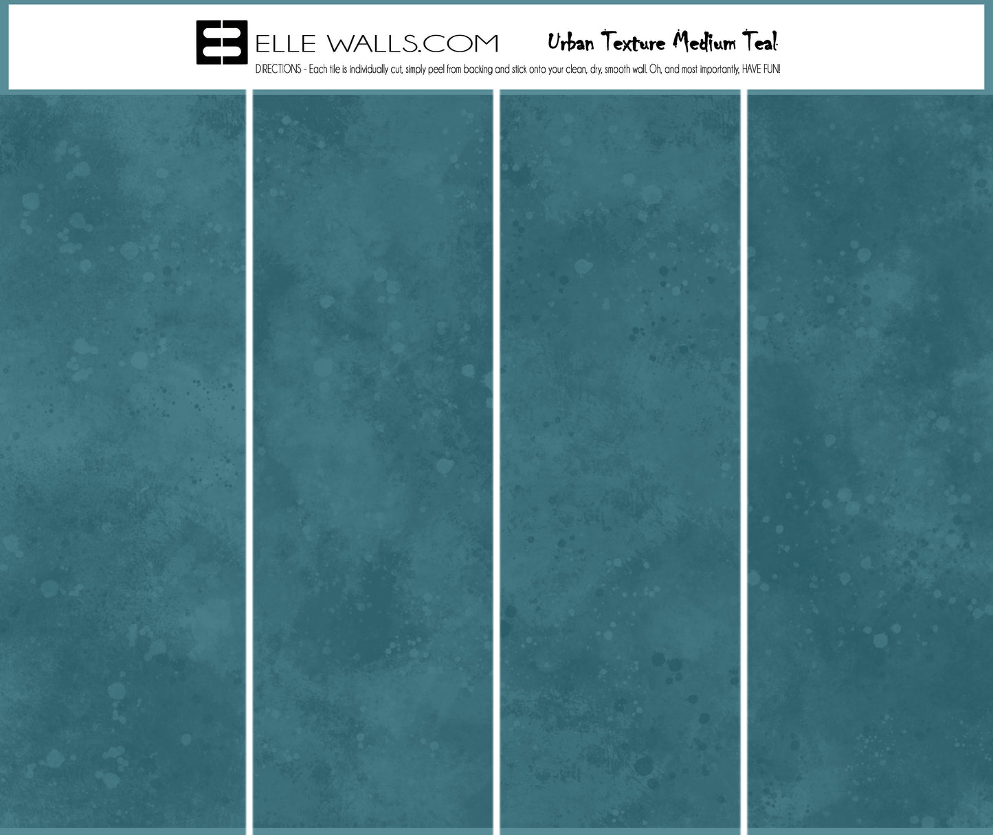 Urban Texture Wallpaper Tile - Medium Teal