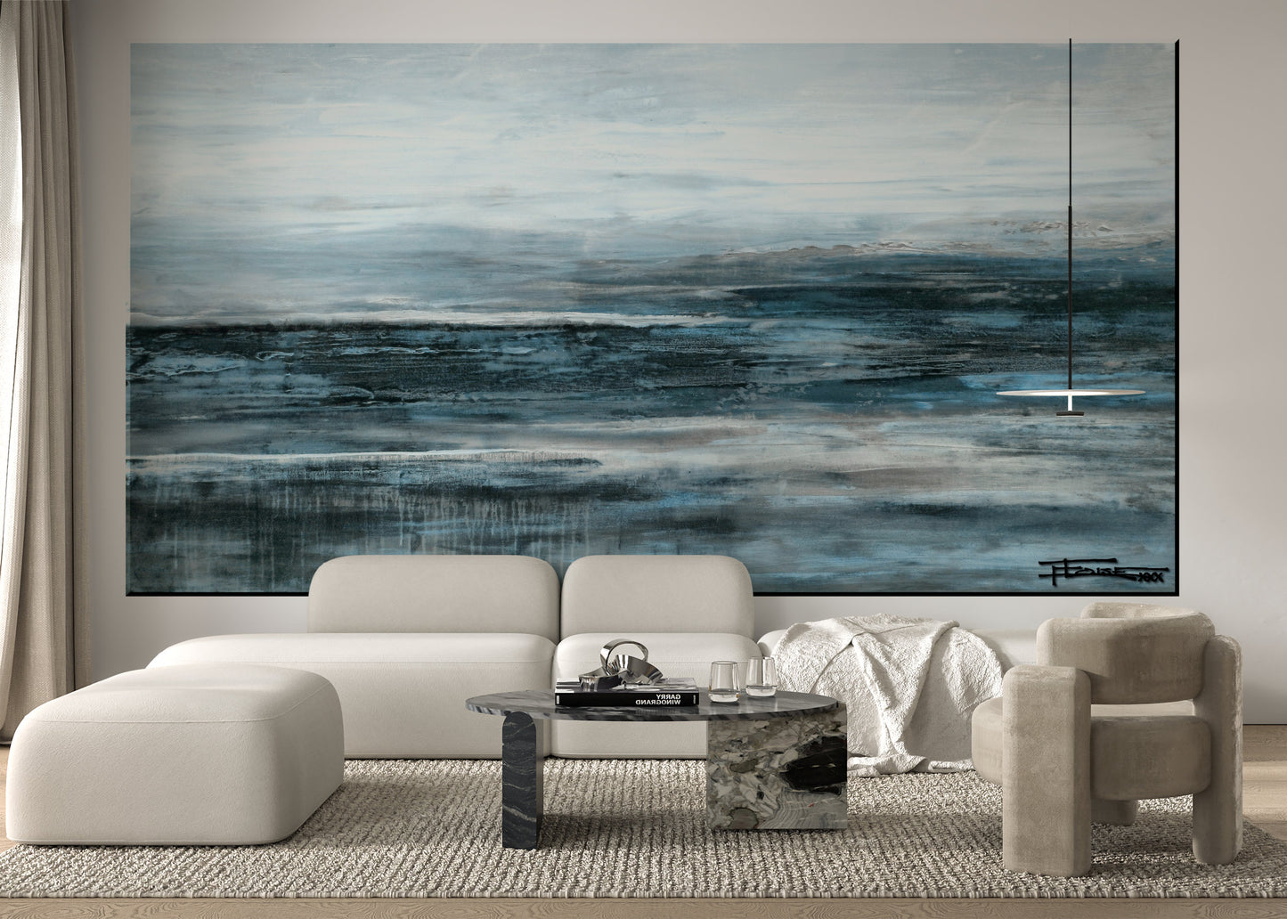 MISTY BLUE- Giant Wall Art Decal