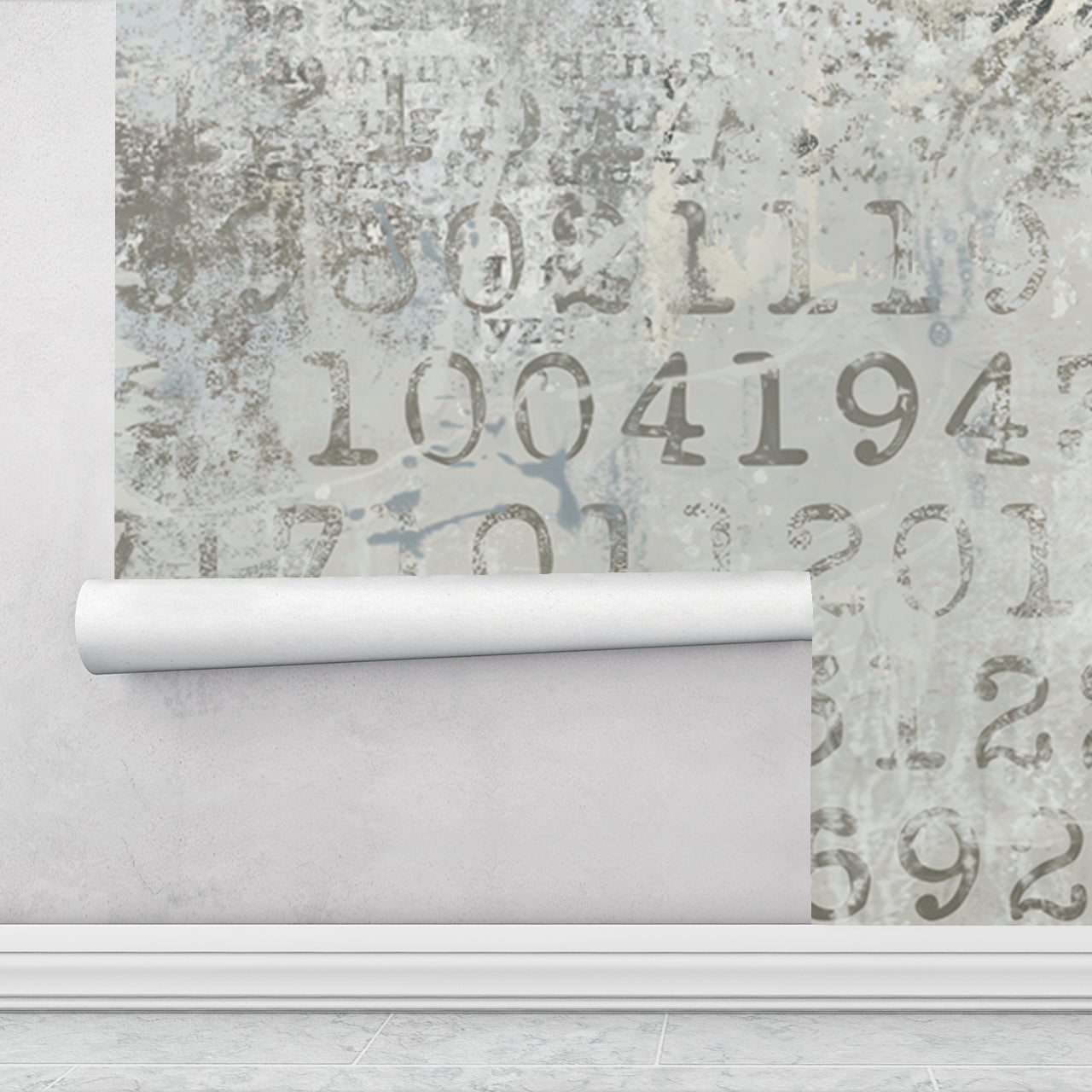 Archival Bloom  —  Rustic Farmhouse Wallpaper Mural